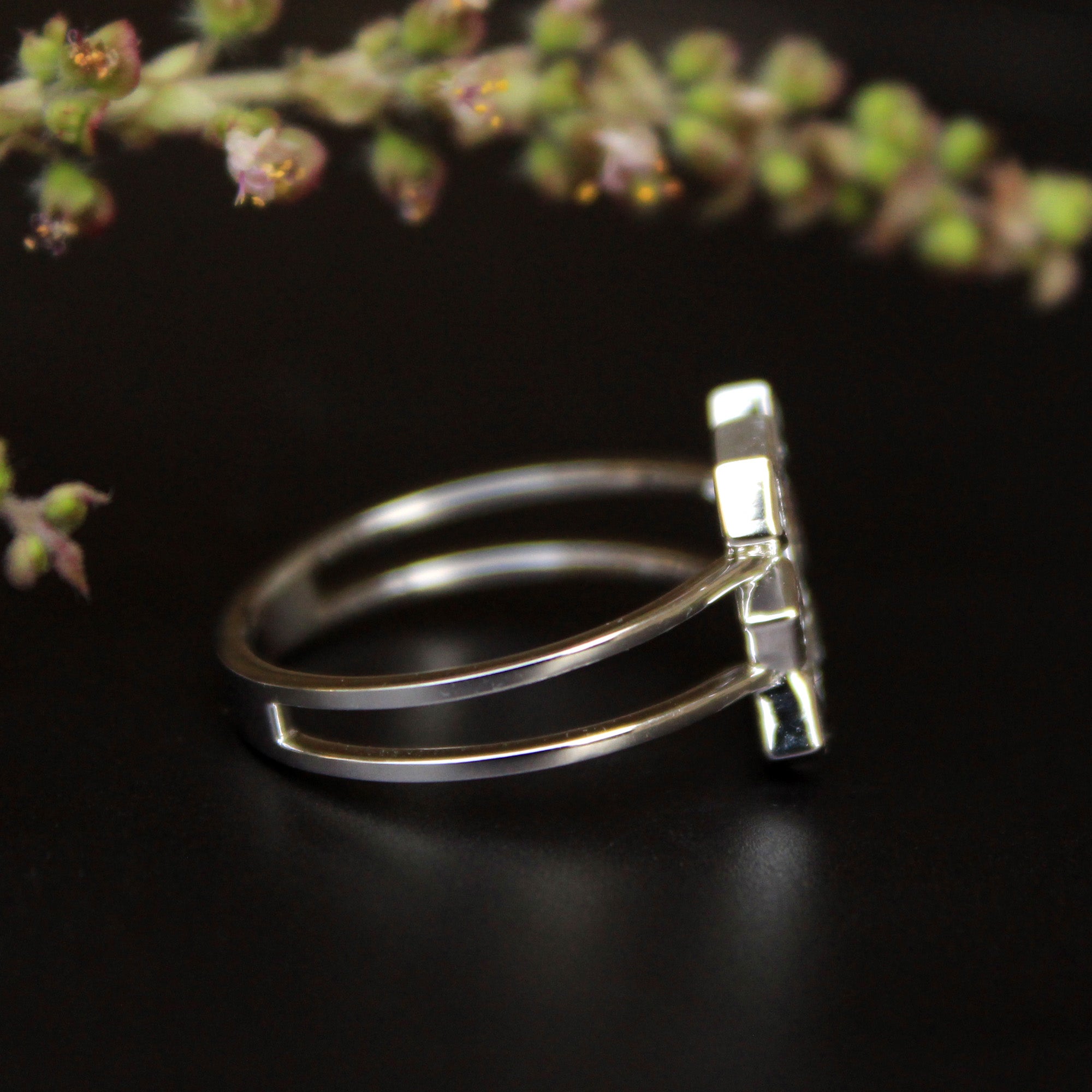 Princess Diamond Gingham Ring
