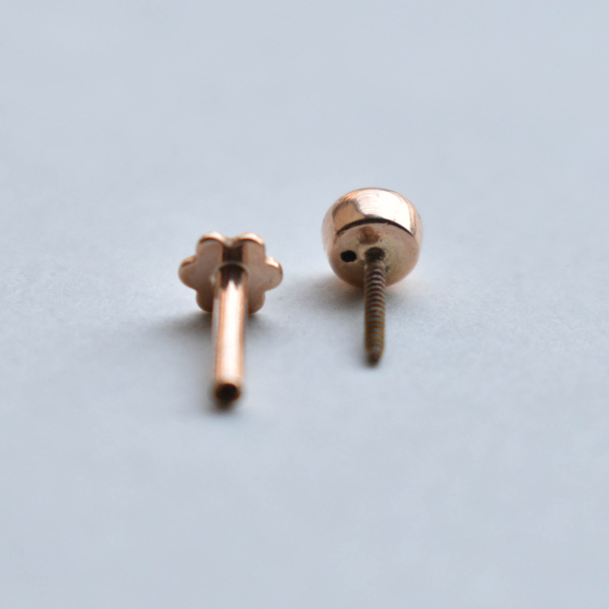 2mm 3mm Turquoise Bezel Set Stud, December Birthstone