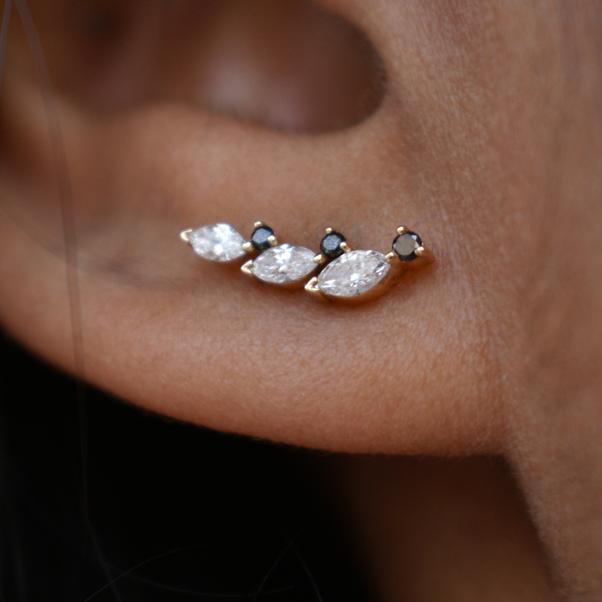 Jumping Fish Curved Ear Climber