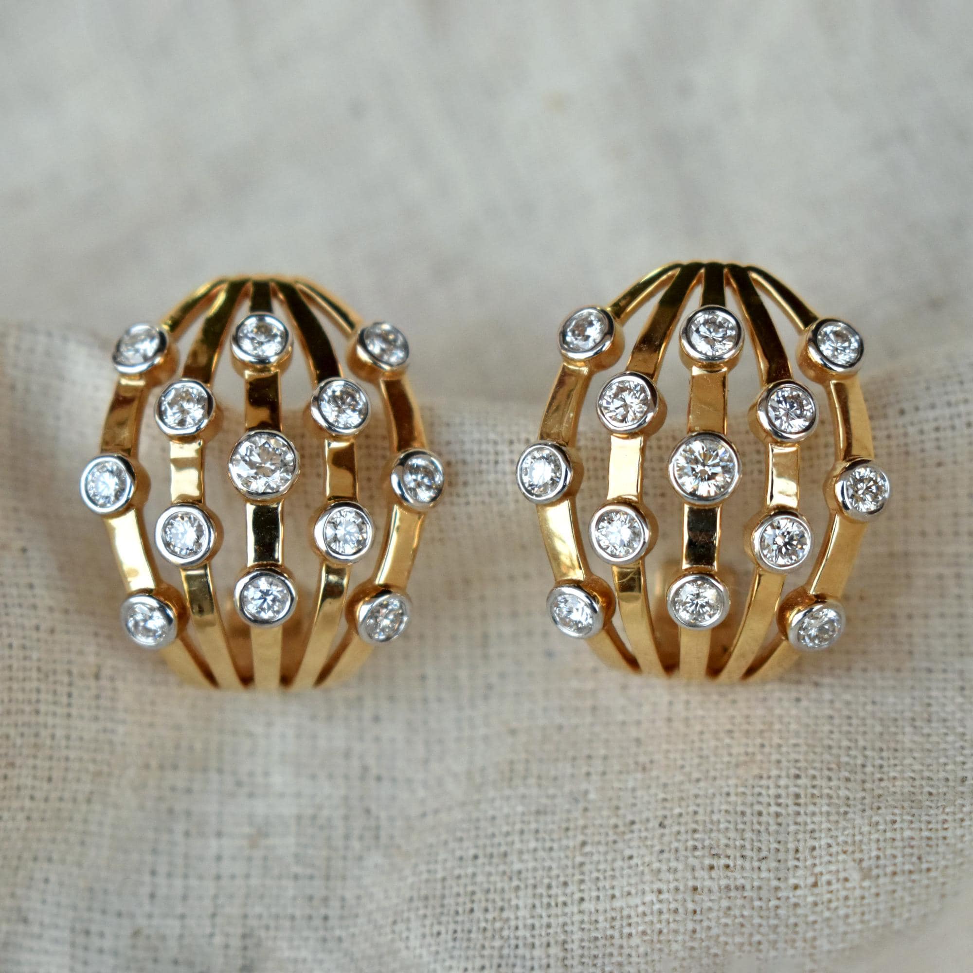 Statement Chunky Huggie Earrings