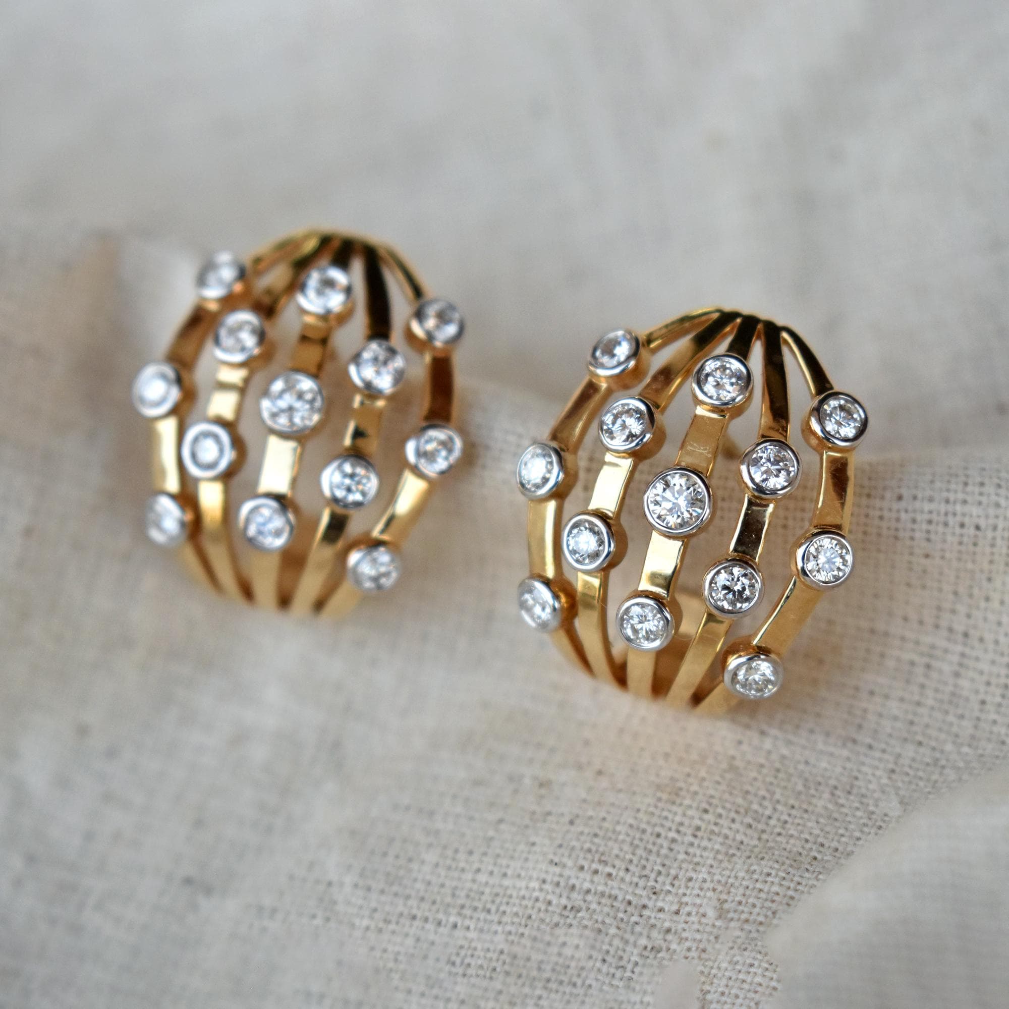 Statement Chunky Huggie Earrings