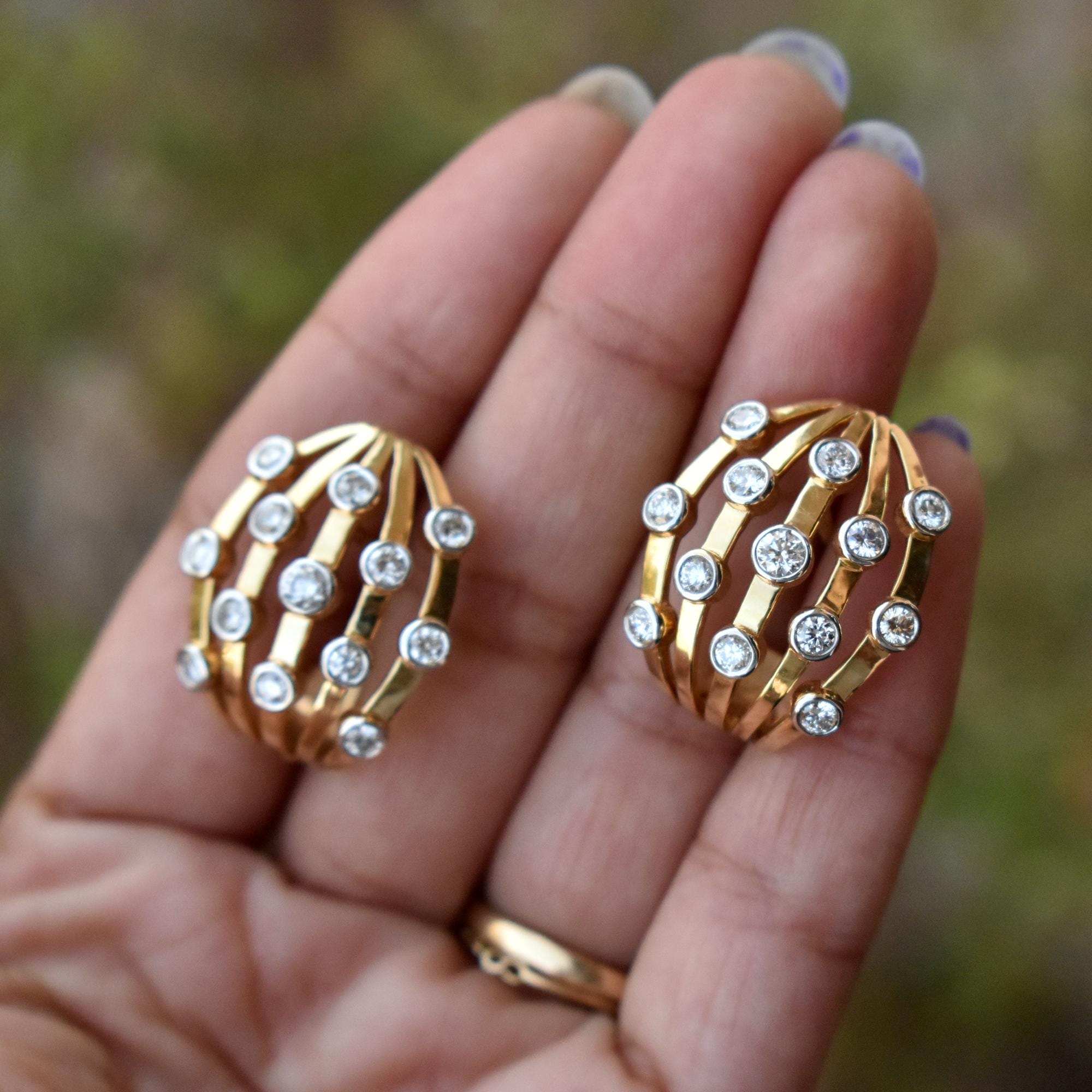 Statement Chunky Huggie Earrings