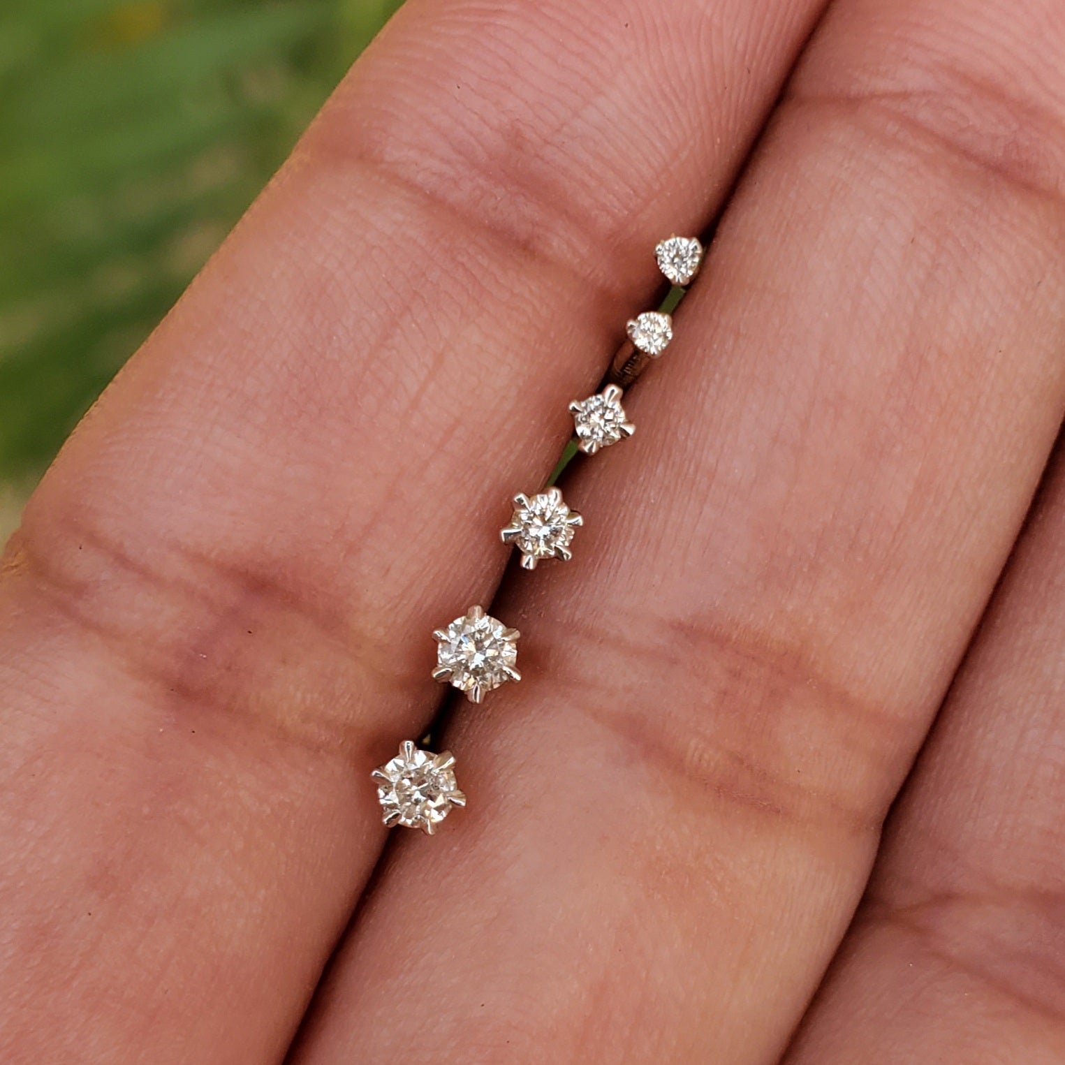 Ready to Ship Diamond Solitaire Studs