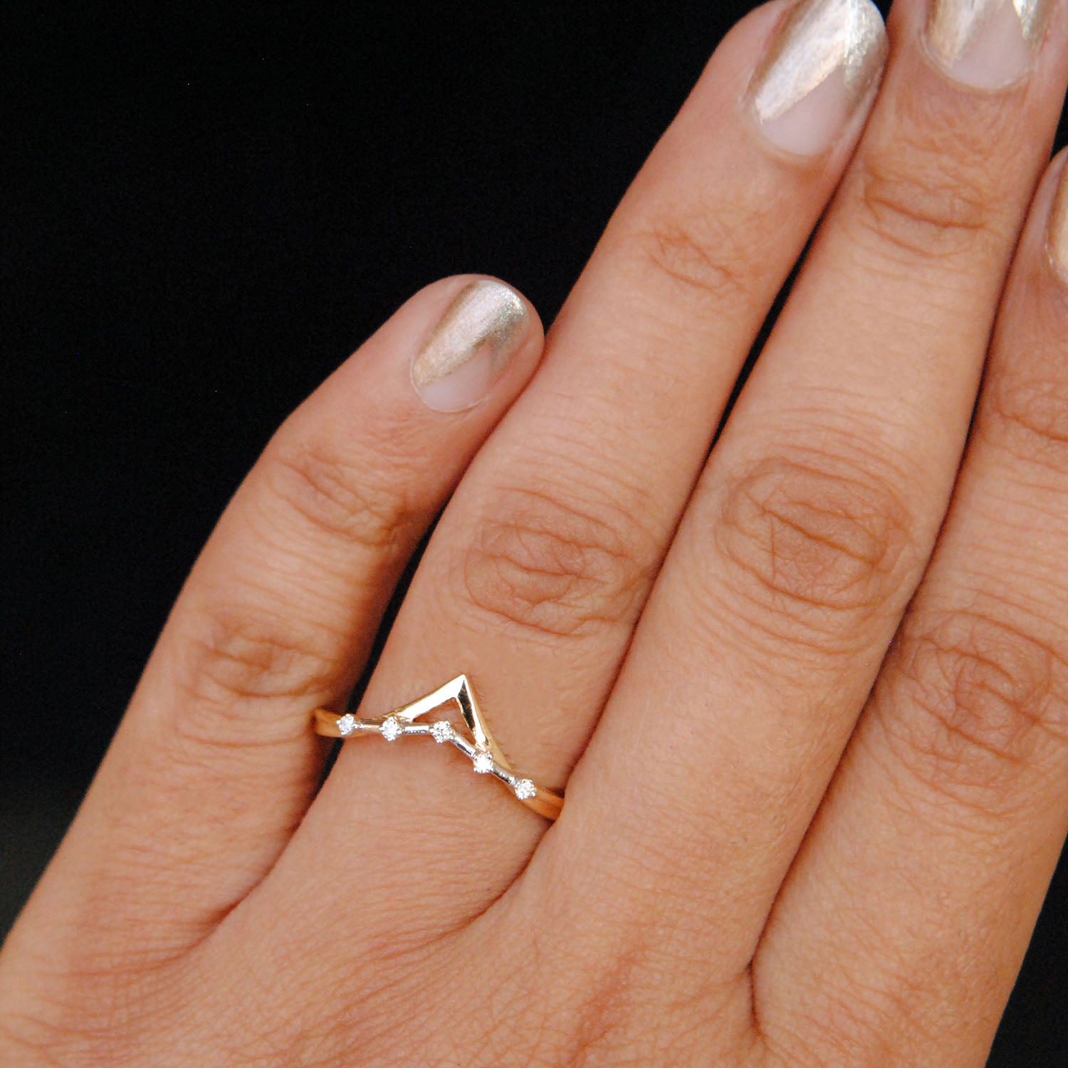 Two Tone Double Chevron Band