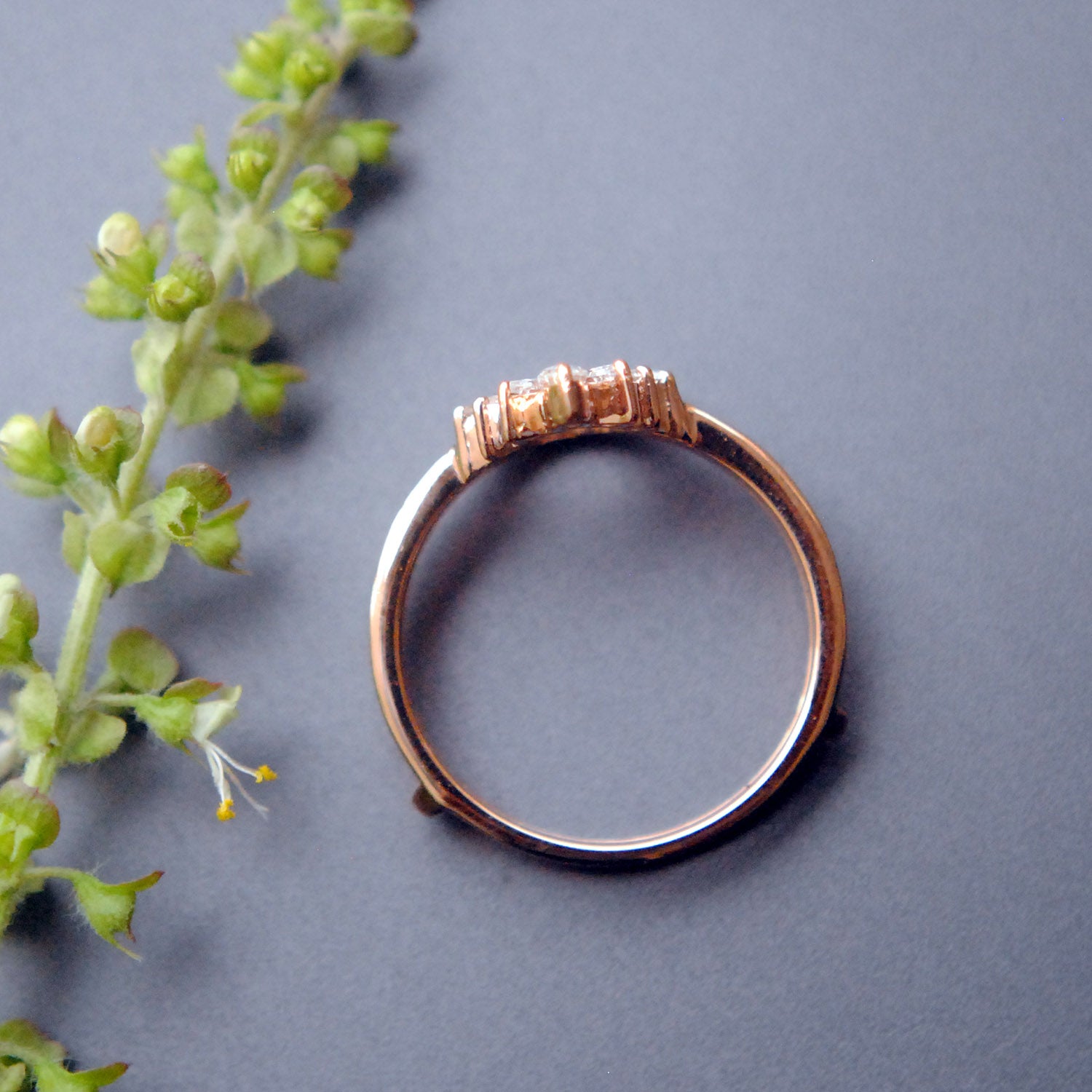 Pear Shaped Diamond Ring Guard/Enhancer
