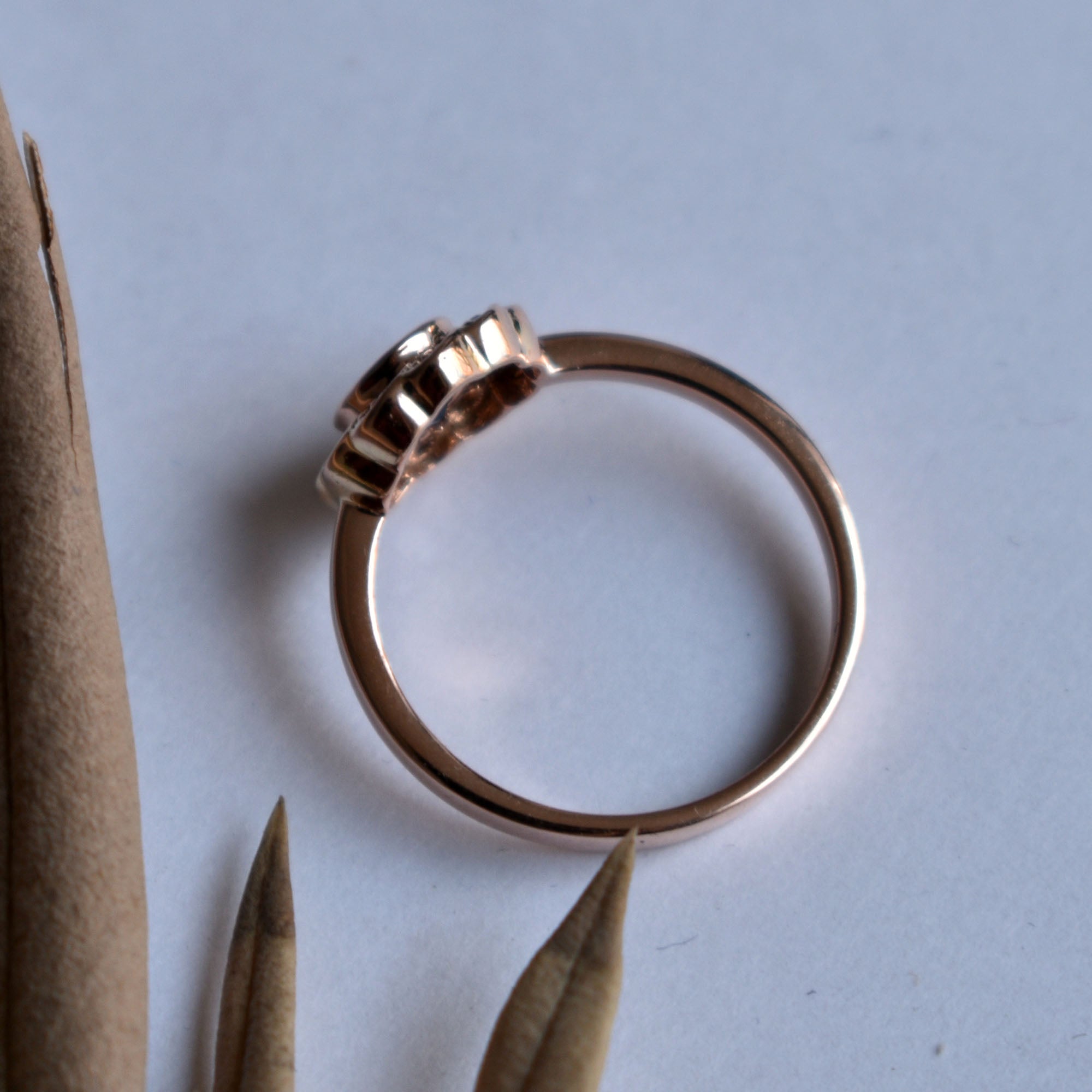 Vintage Floral Sapphire Engagement Ring