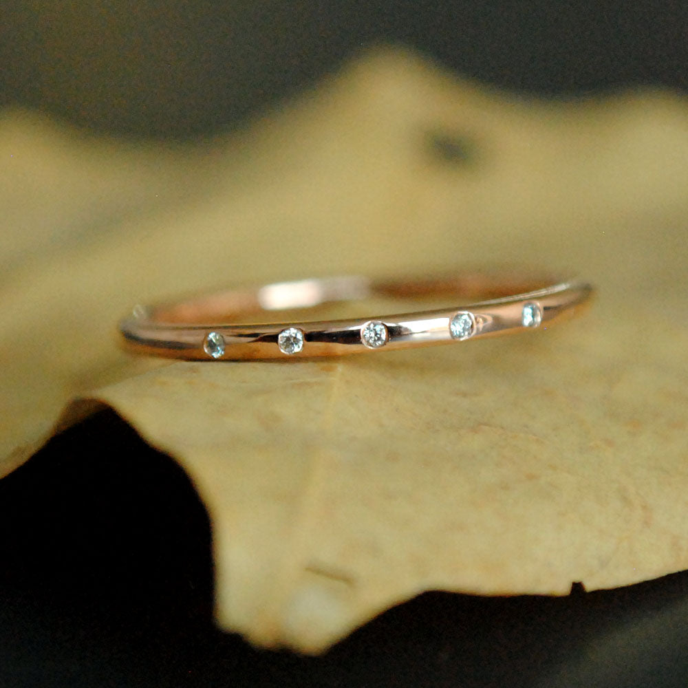 1mm Flush Set 5 Diamond Band