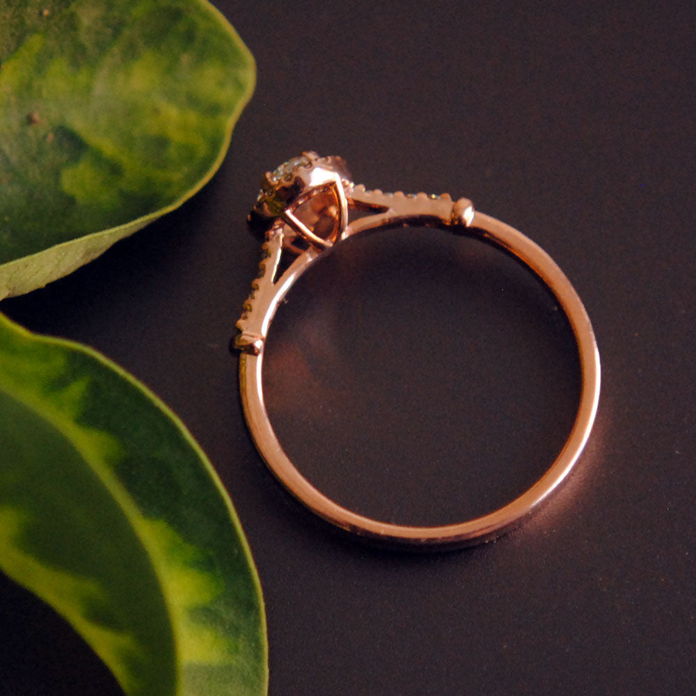 Oval Cut Diamond Engagement Ring with Diamond Halo