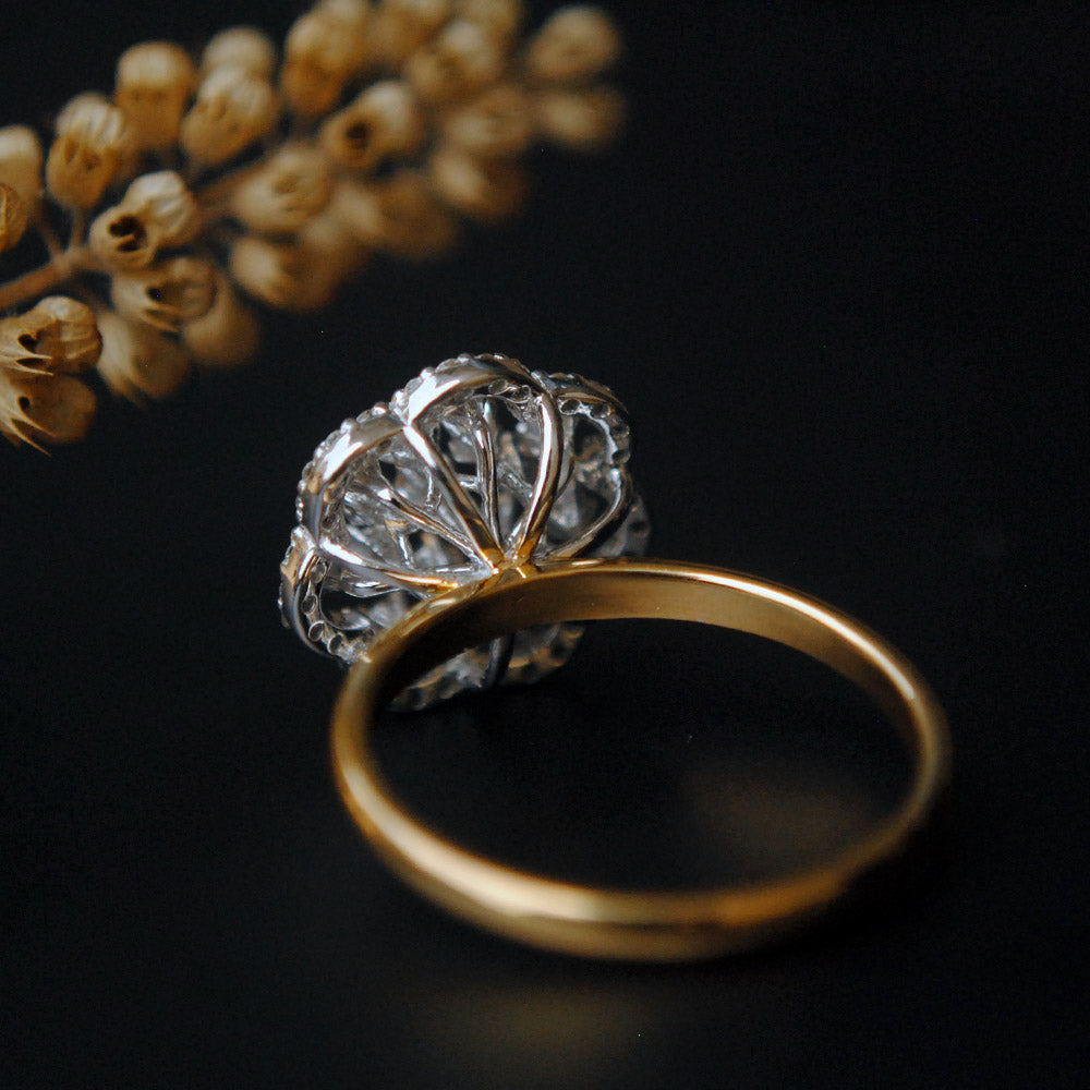 Floral Cluster Diamond Cocktail Ring