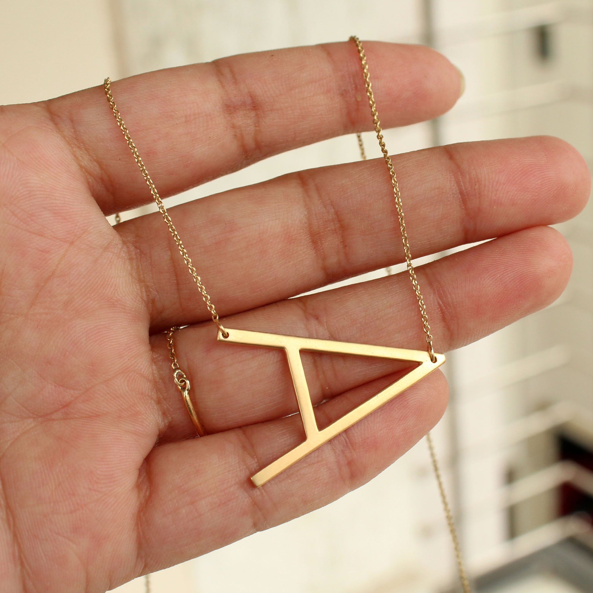 Alexis Rose Big Initial Necklace