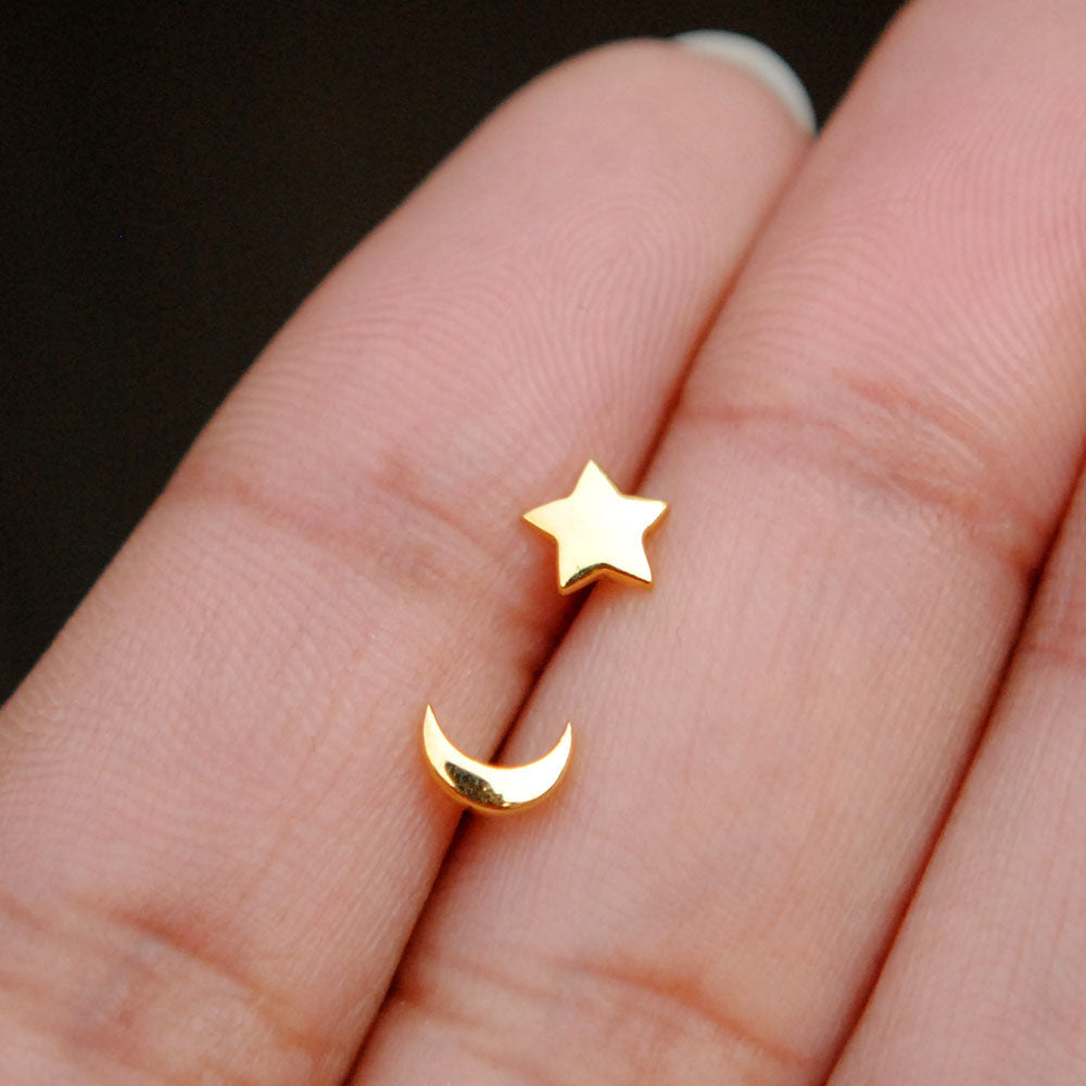 Star Moon Celestials Gold Studs