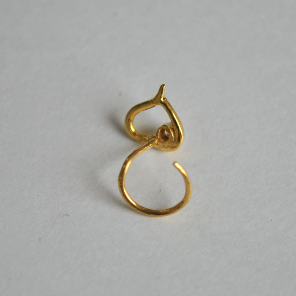 Fancy Heart Piercing Stud