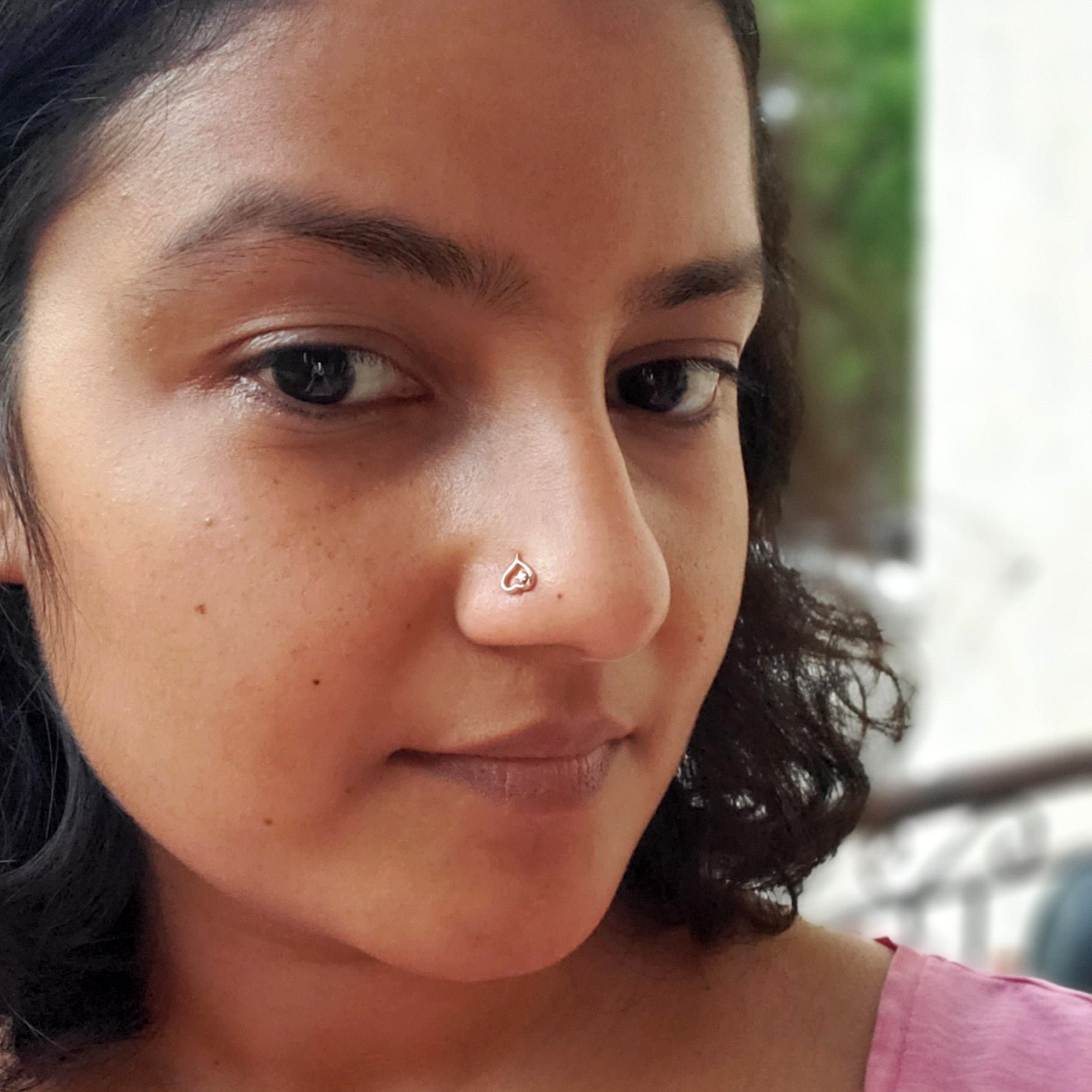 Fancy Heart Piercing Stud