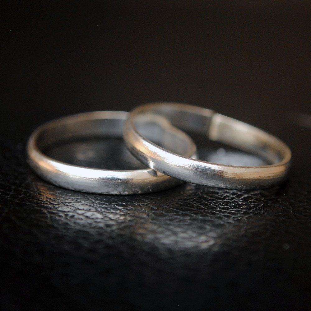 3mm Plain Silver Big Toe Ring