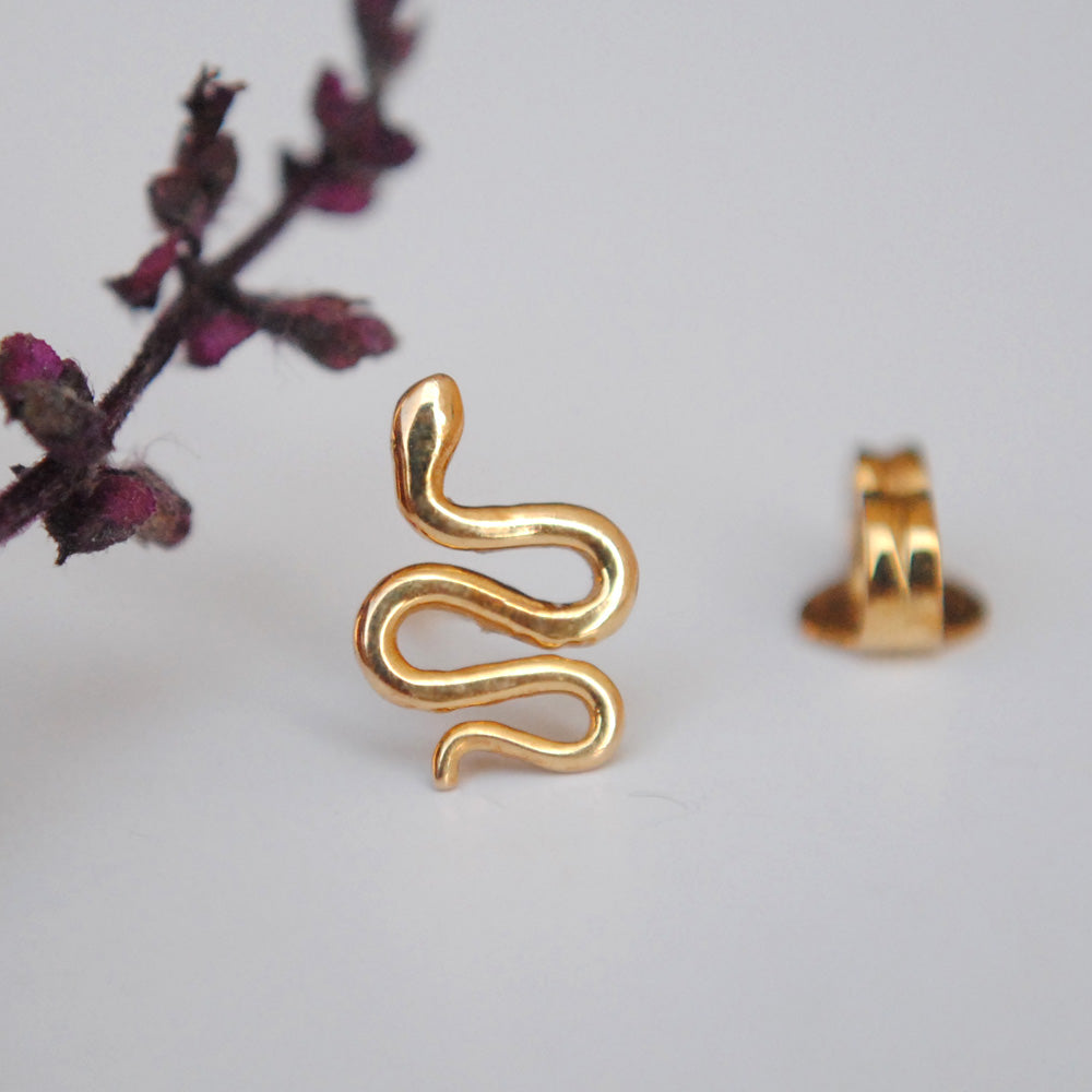 Pushback Snake Earring