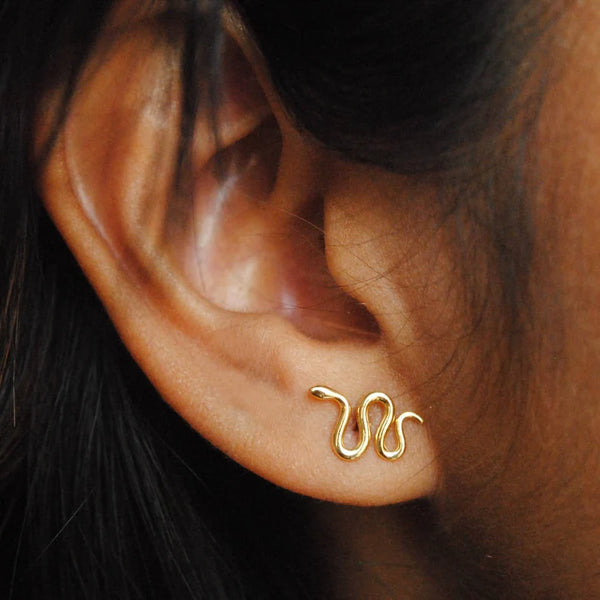 Big Snake Earrings Abhika Jewels