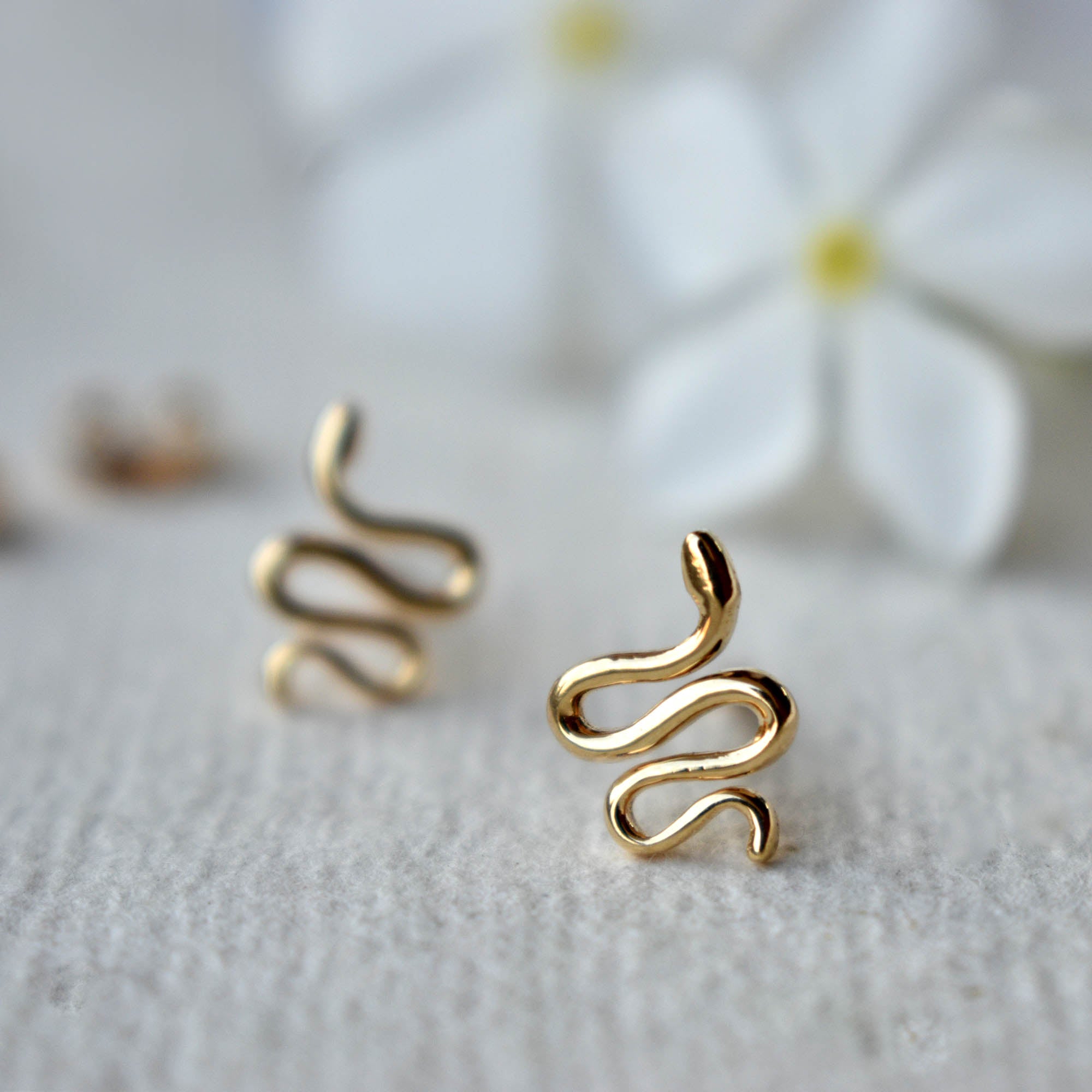 Pushback Snake Earring