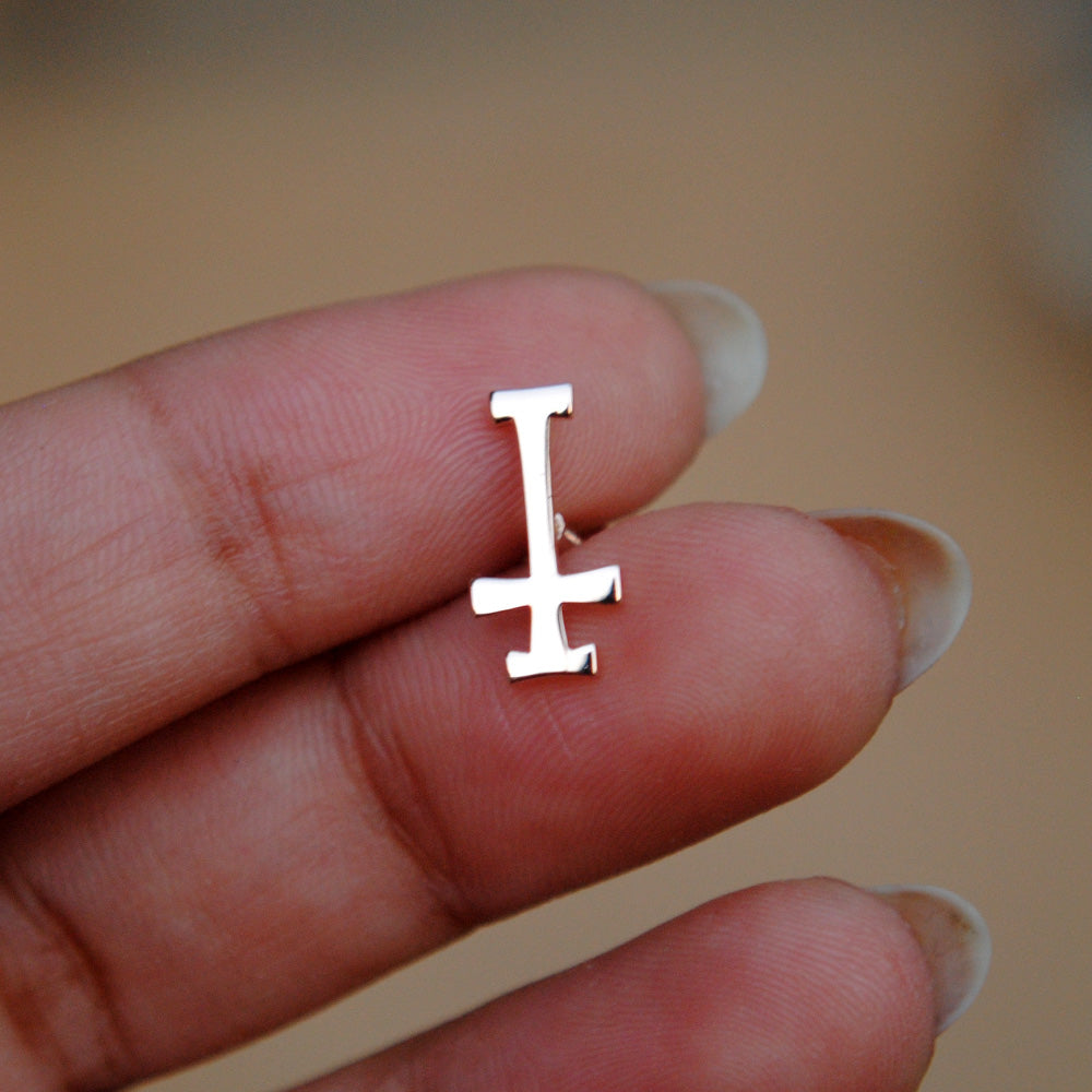 Inverted Cross St. Peter Earring