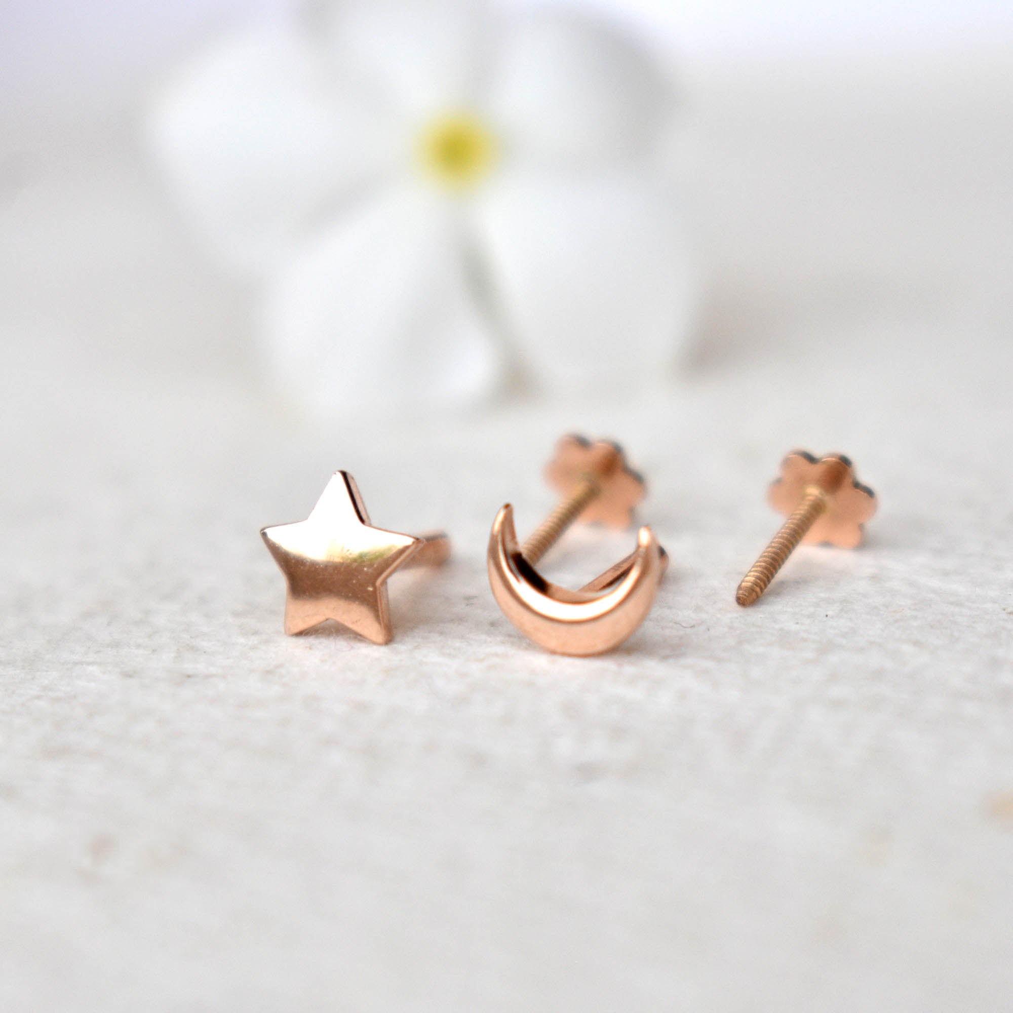 Star Moon Celestials Gold Studs