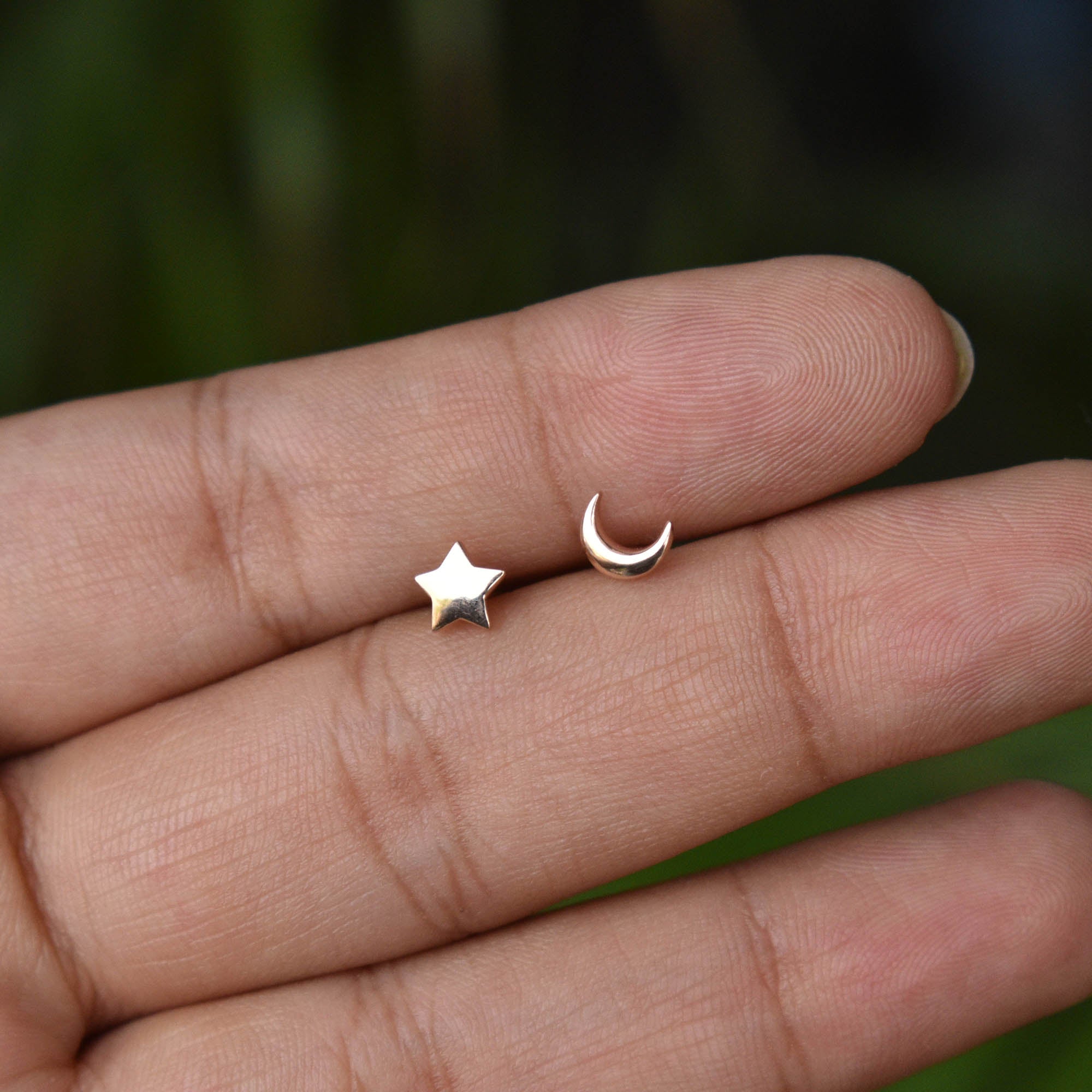 Star Moon Celestials Gold Studs