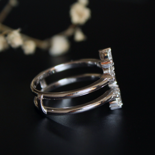Marquise Diamond Halo Ring Enhancer