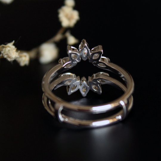Marquise Diamond Halo Ring Enhancer