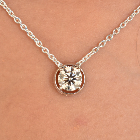 Moissanite Diamond Necklace