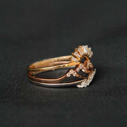 Three Ring Set, Your Place of Love, Sun Mountain River Nature Proposal Ring Stack