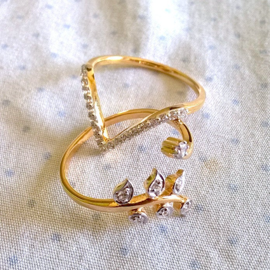 Chevron and Leaf Ring Enhancer Asymmetric Stacking Rings