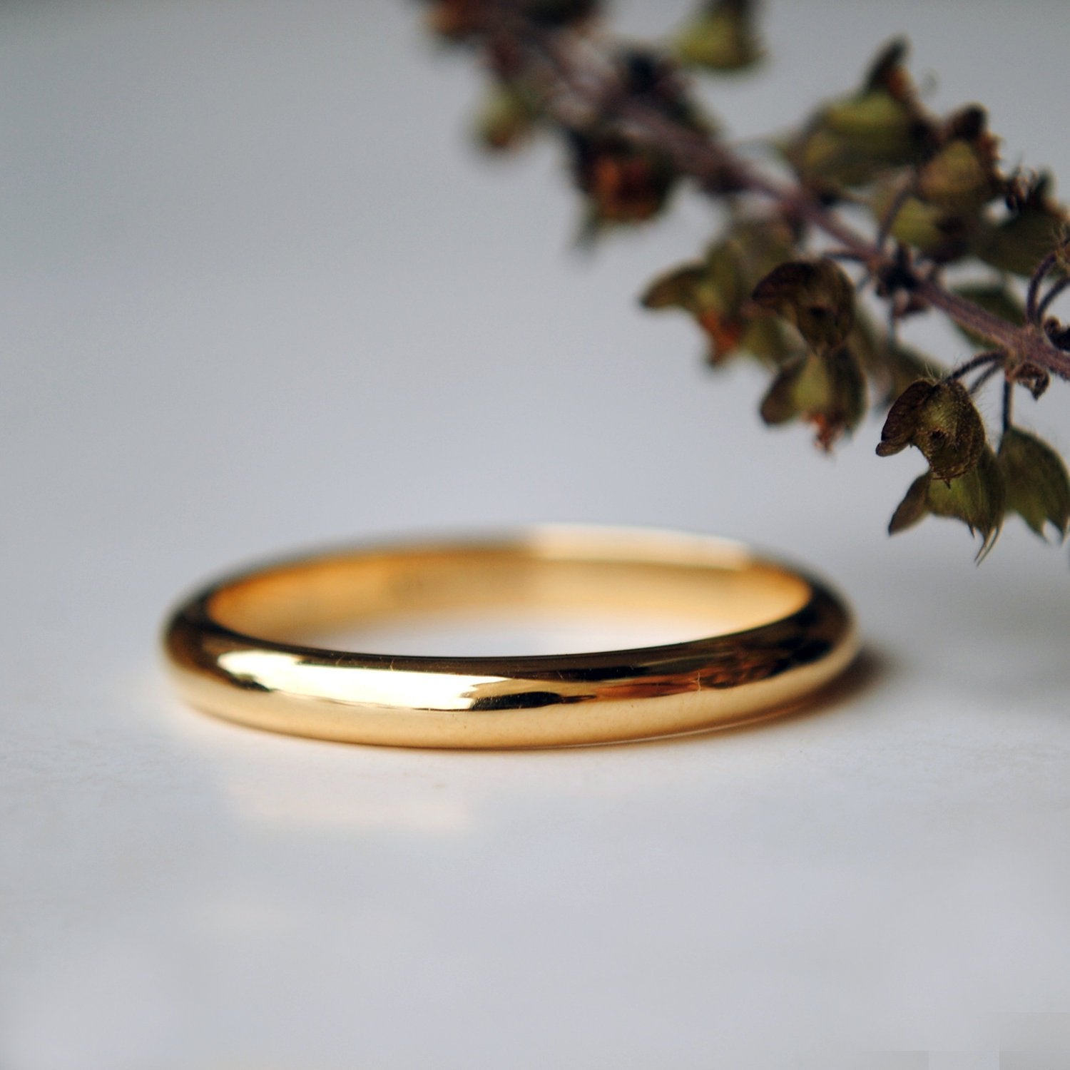 3mm 14k Solid Gold Unisex Band