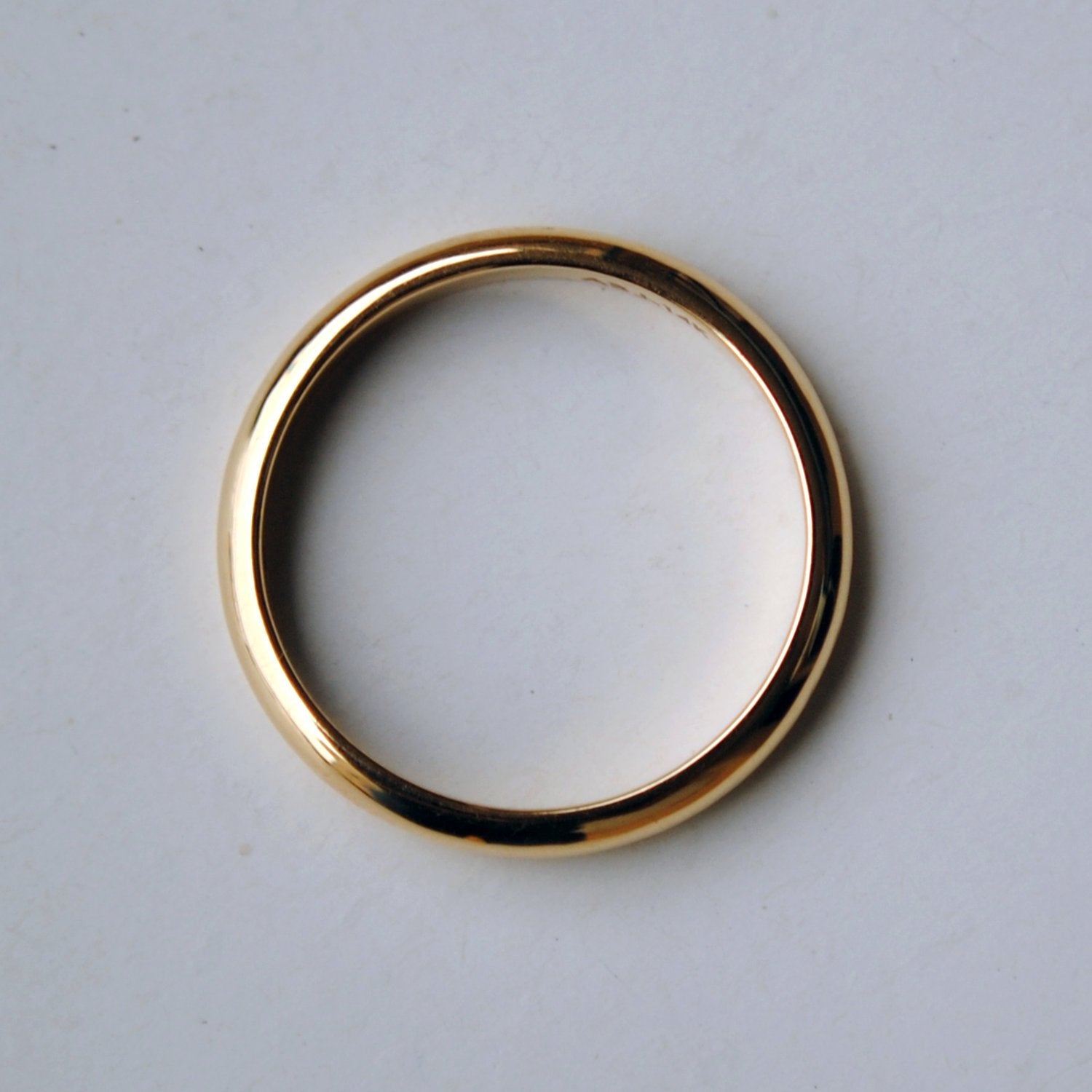 3mm 14k Solid Gold Unisex Band
