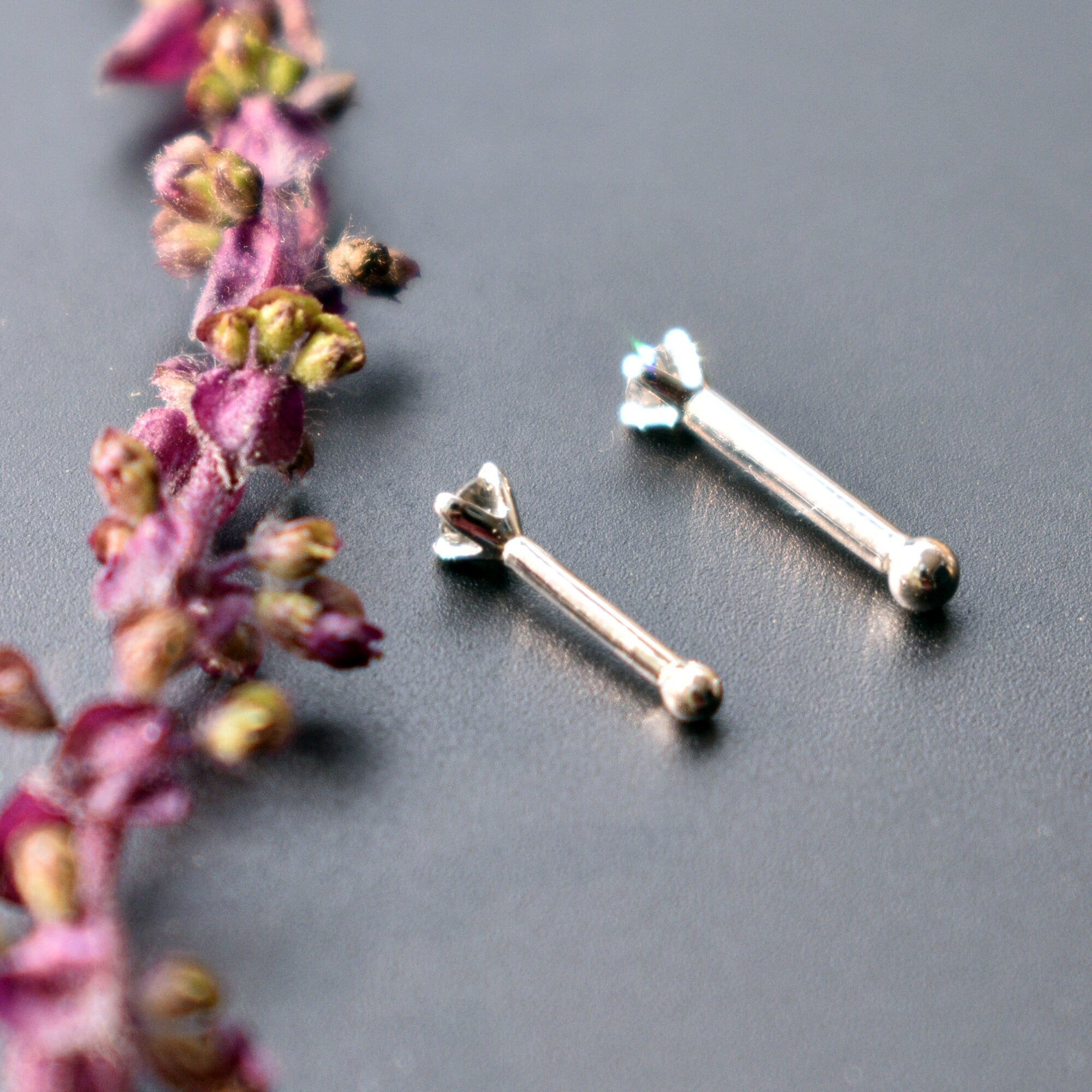 Diamond Nose Bone Stud 14g 16g 18g