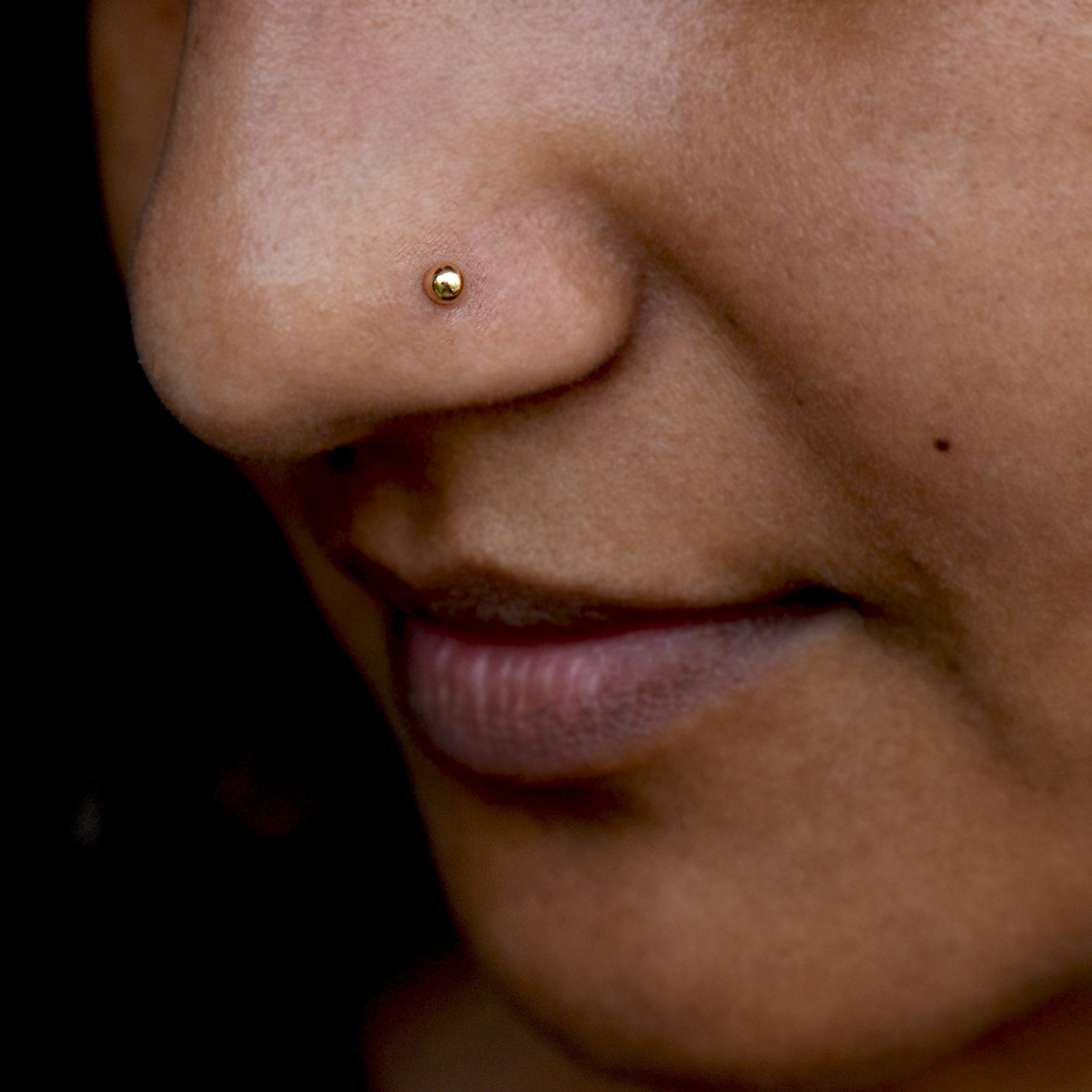 2mm 3mm Solid Gold Ball Stud Earrings