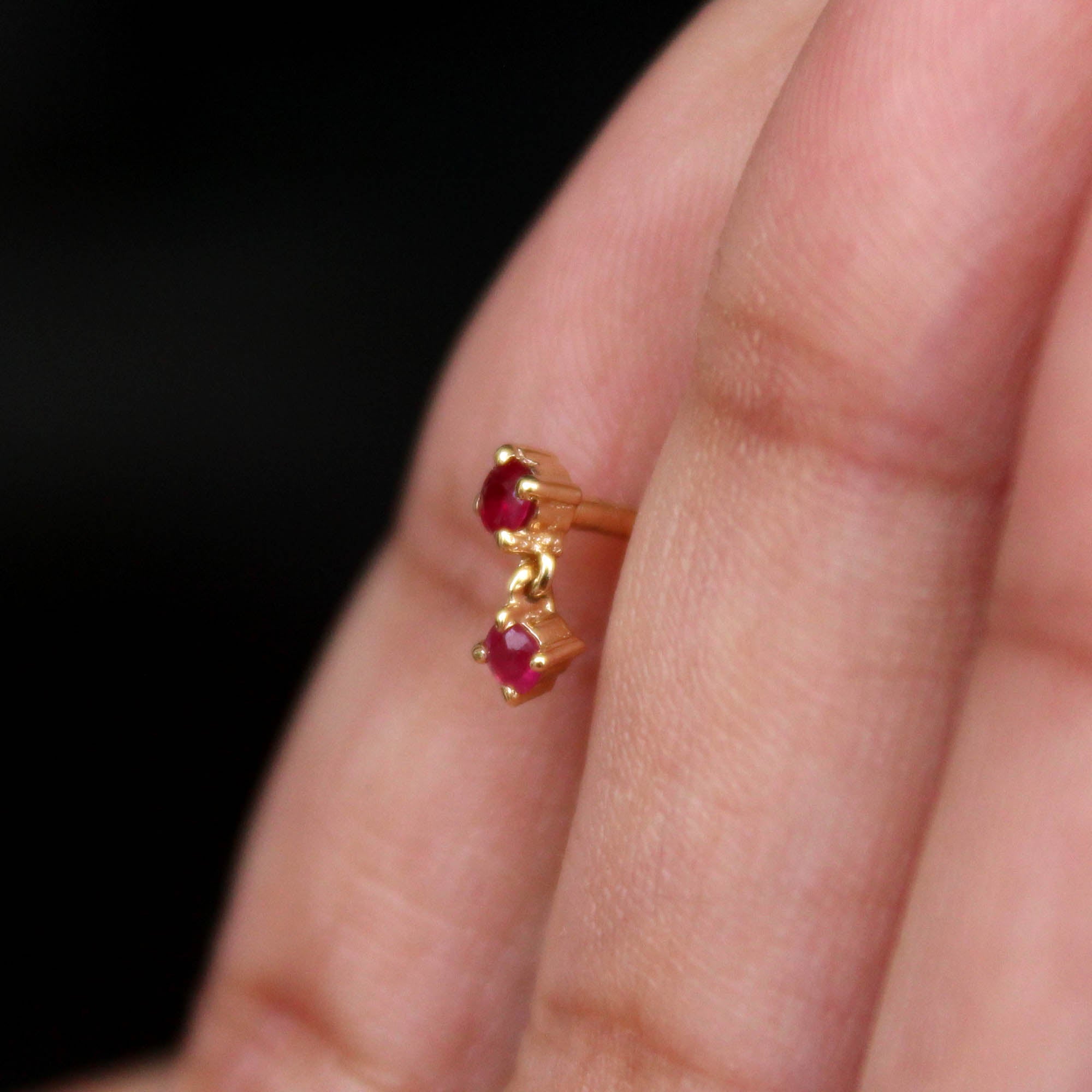 Natural Ruby Pendant Earrings Set 18K Solid Yellow Gold - Unheated Genuine  Natural Mogok Ruby Burmese Ruby Jewelry Rubies set