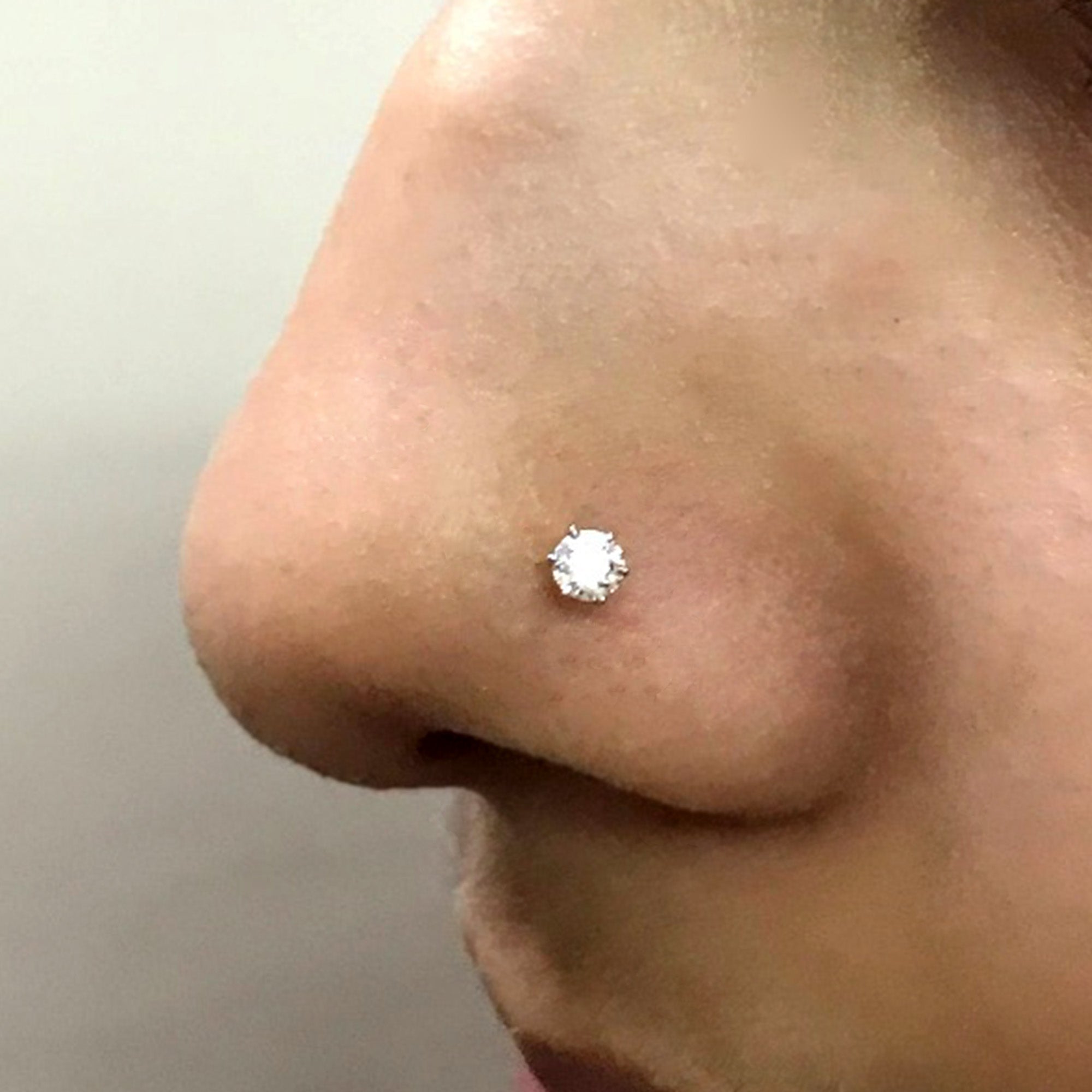 1 carat diamond nose stud Outlet