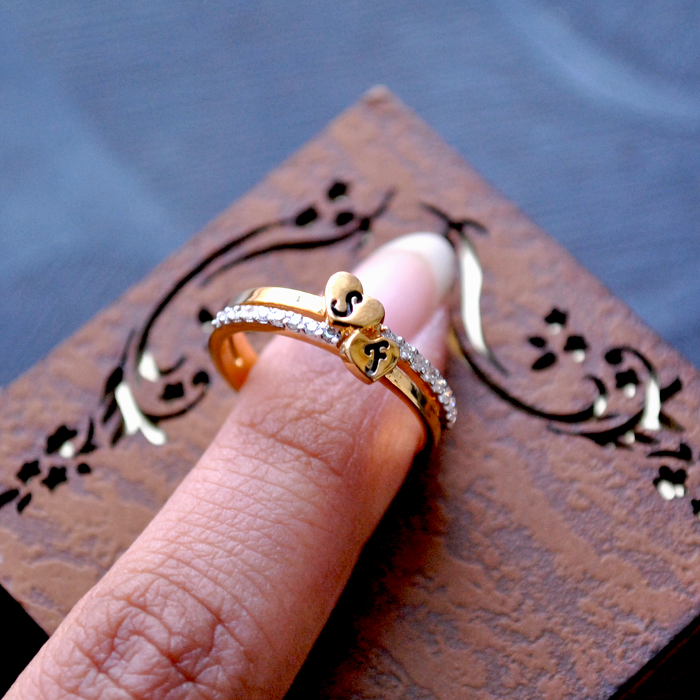 Custom Initial Ring – Jasmine's Jewelry Co