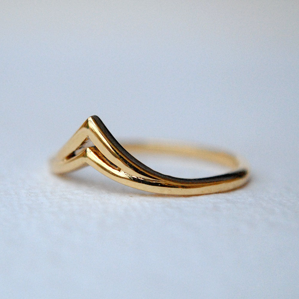 Custom Dainty Symbol Ring, Minimalist Round Ring - Danique Jewelry