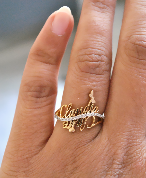 Buy Valentine gift Jewellery Stylish Heart Shape Golden Proposal i love you  Name Alphabet Letter Initial D Rings for girls women girlfriend Men Boys  Couples American diamond Crystal Gold Plated Ring Set
