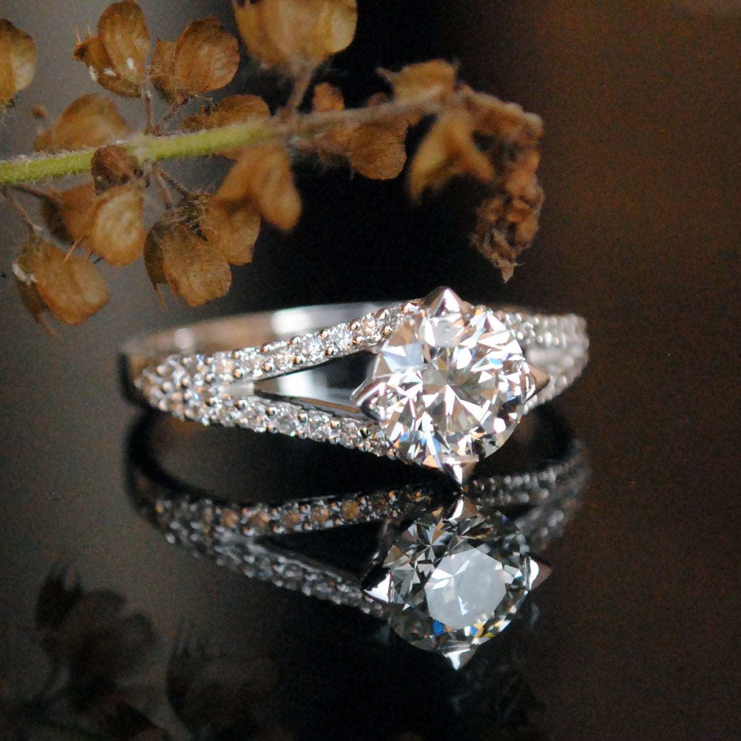 1 Carat Natural Round Cut Pave Diamond Cathedral Engagement Ring 14K White  Gold | eBay