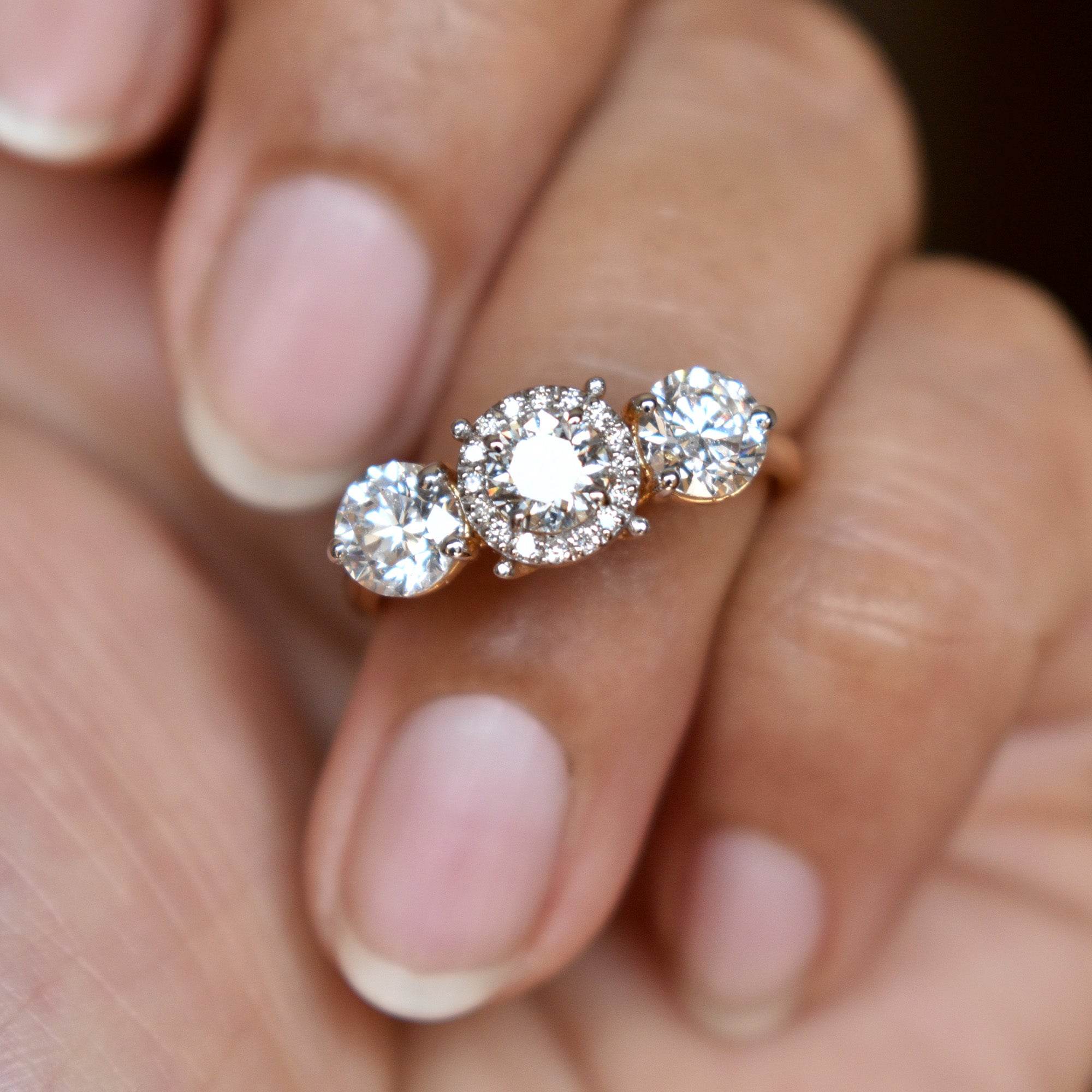 Oval Diamond 1.50 carat Double Halo Engagement Rings Set, Monaco ♥ |  sillyshinydiamonds