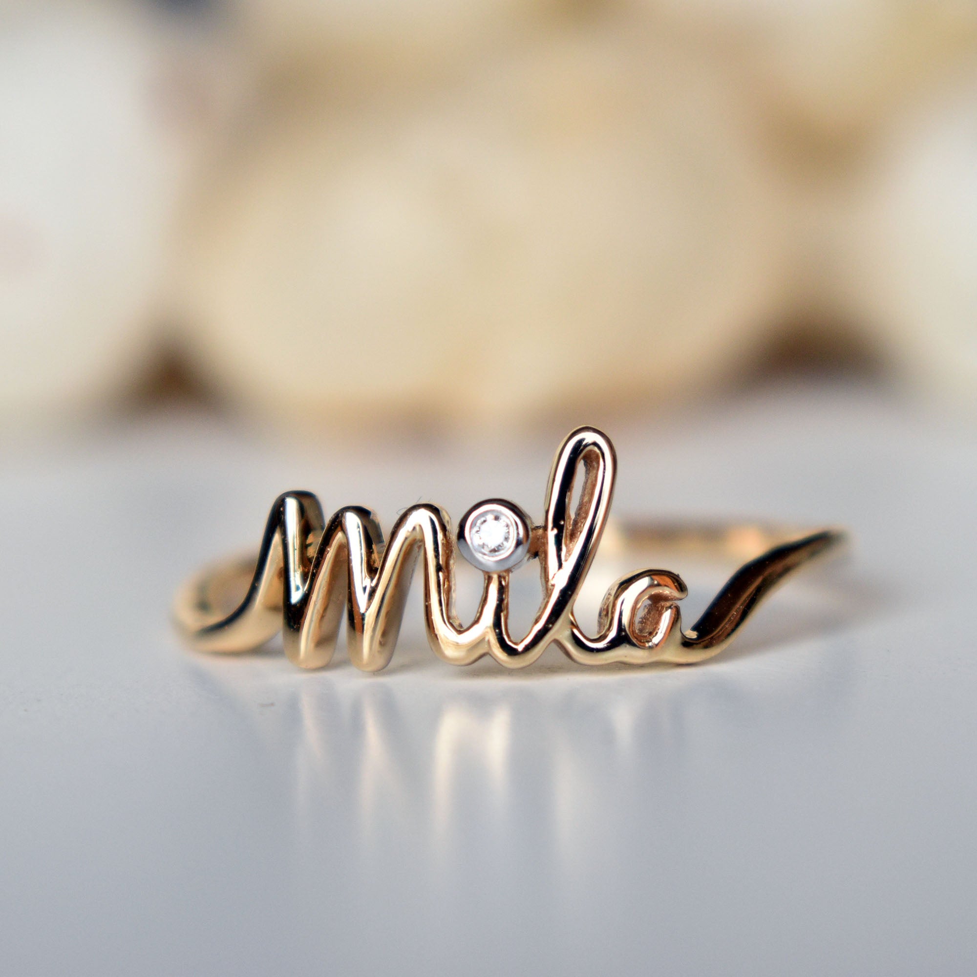 Picture Perfect Collection 14k Gold Polished Personalized 6.5mm Name Band  Ring for Men QG-XNR53 - D&D Jewelry in Walnut Creek CA