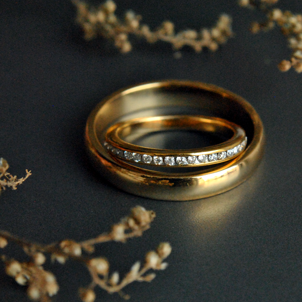 Rose Gold Diamond Wedding Ring for Women JL AU RD RN 9284R
