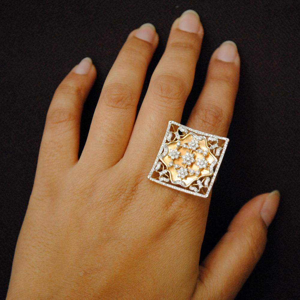 Latest 18K Gold and Diamond Finger Ring Designs online | PC Chandra