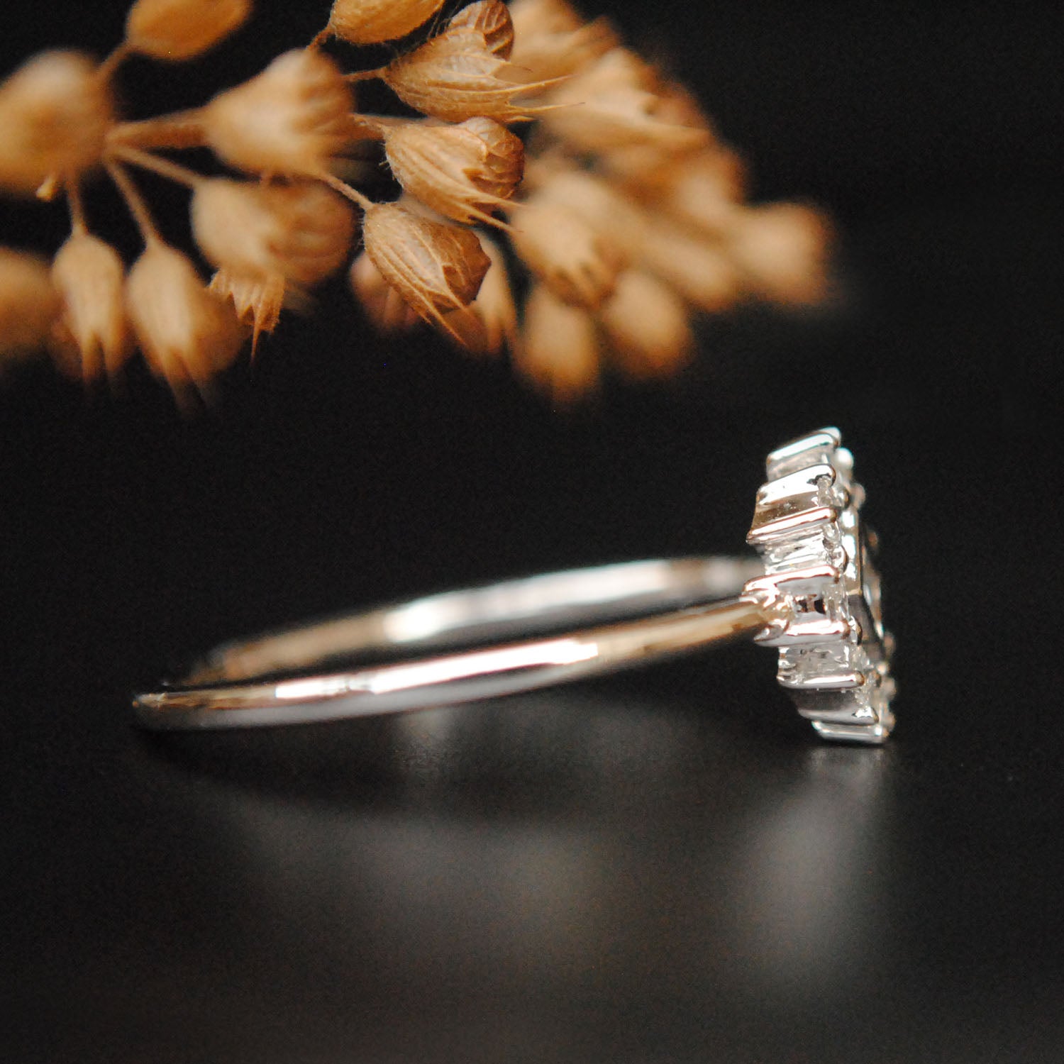 Princess Cut Heirloom Engagement Ring