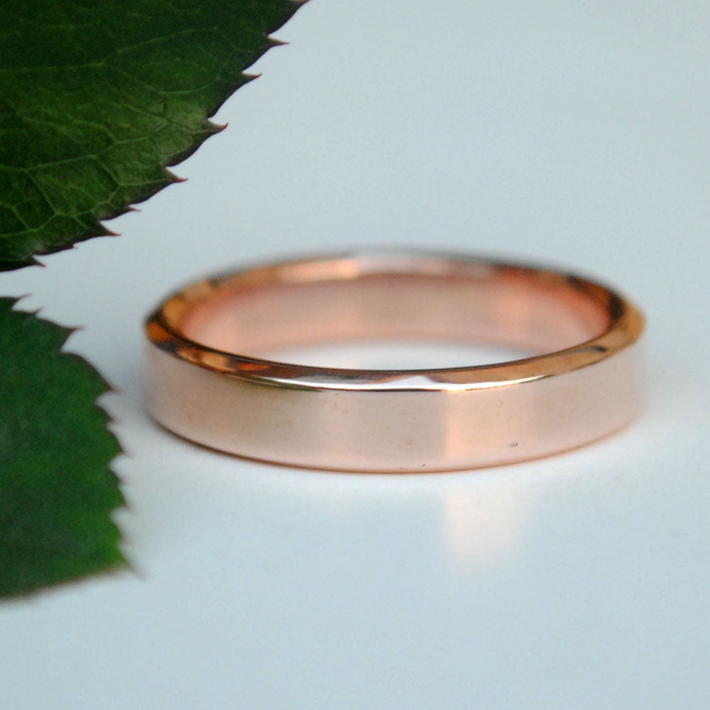 Solid Gold 3.5 mm Mens Wedding Band
