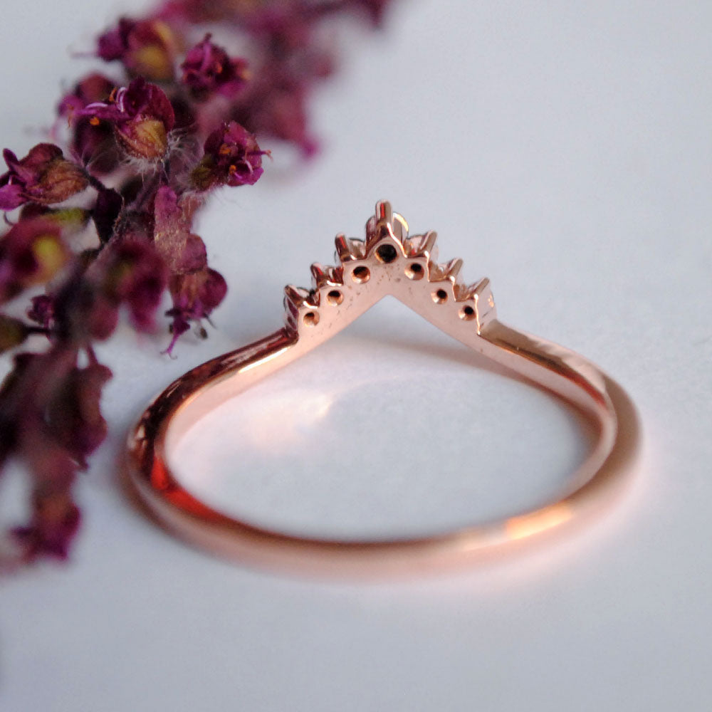 Chevron Marquise Crown Diamond Ring (.42 ct. tw.) – Iris + Mill