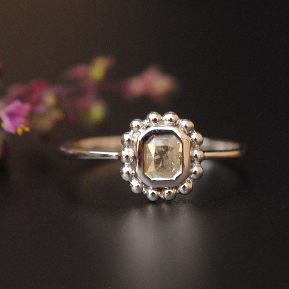Cushion Diamond Engagement Ring 18K White Gold Solitaire - Hampeth |  Angelic Diamonds