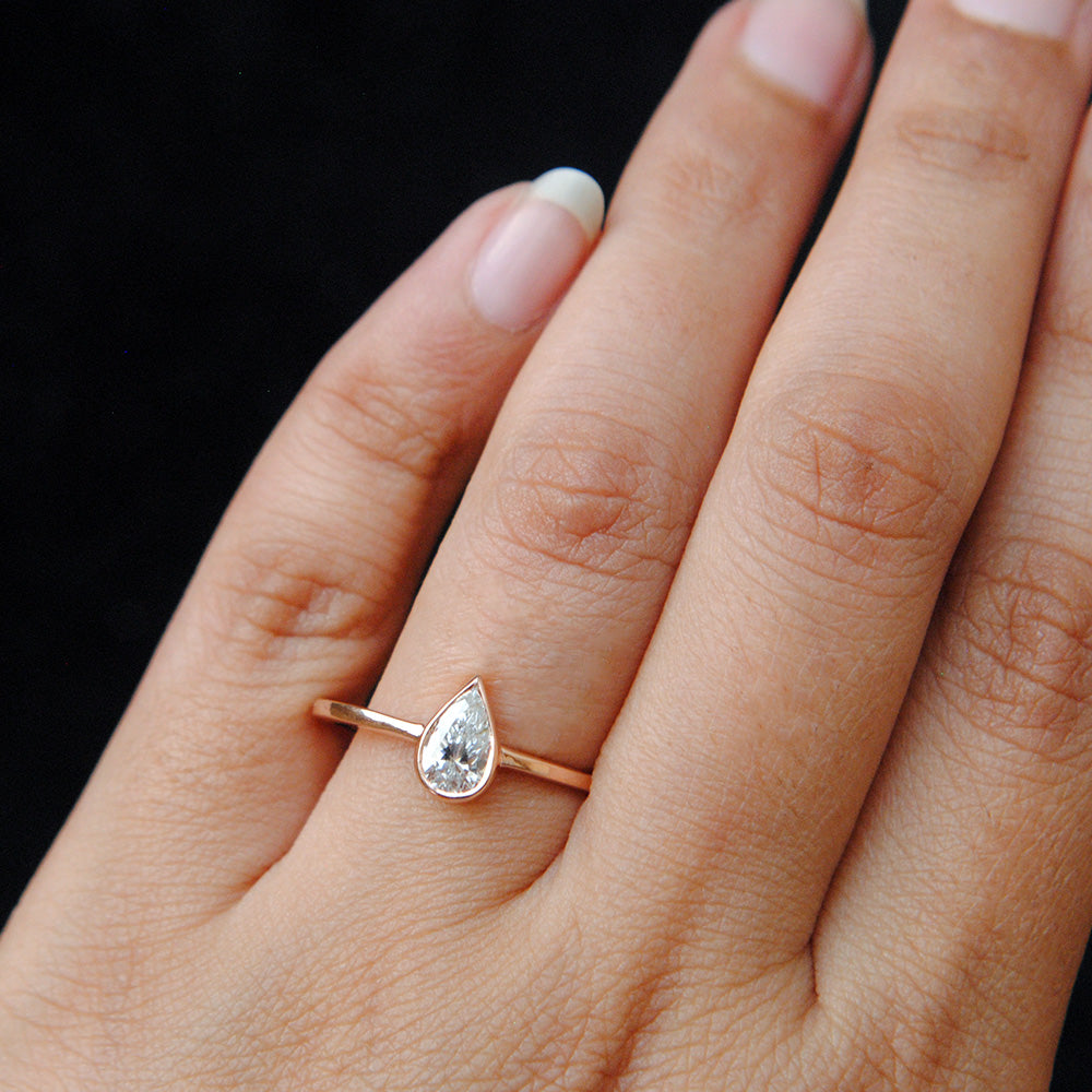 Platinum and half carat diamond ring – Karen Johnson Design