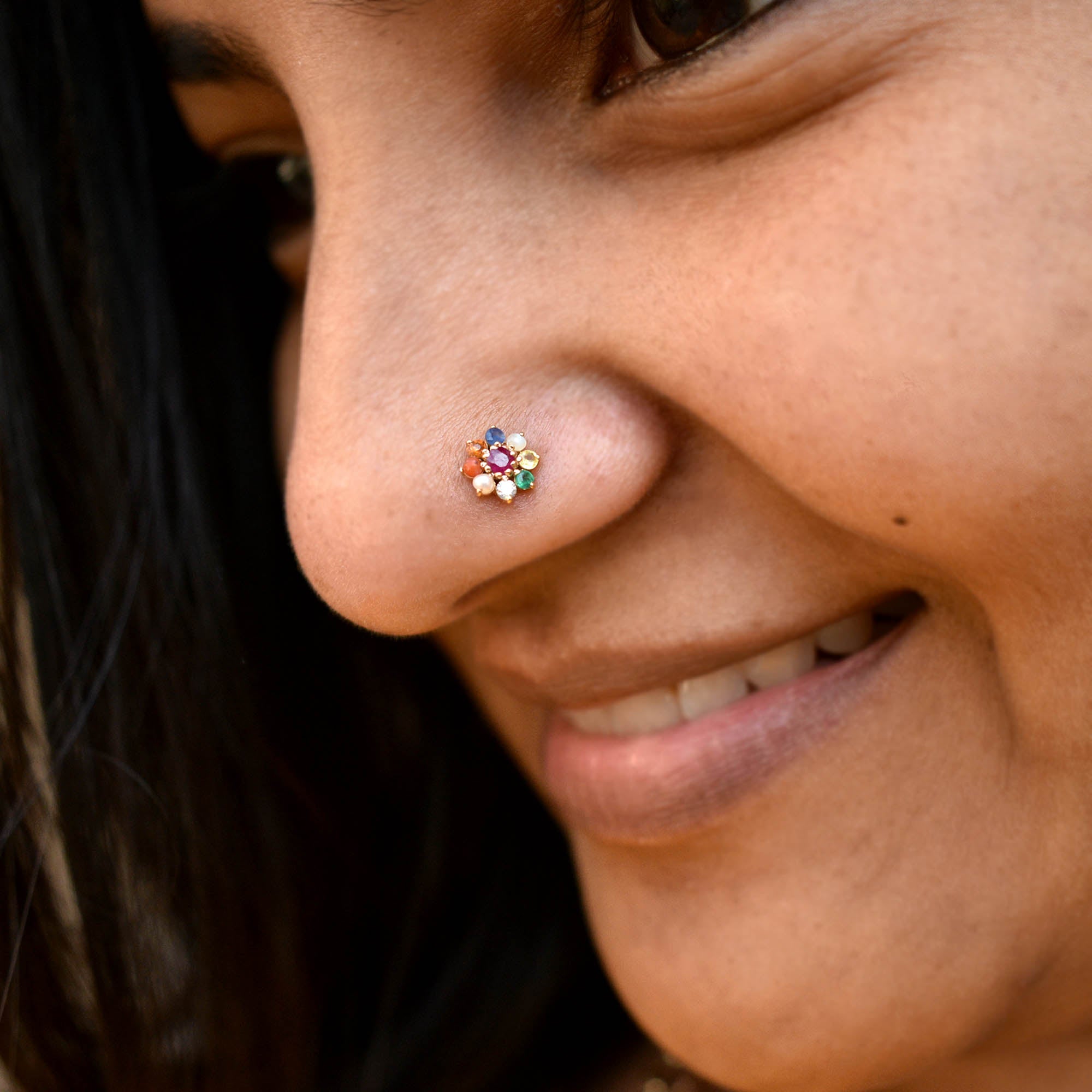 Mnose Rings Flower Nose Rings