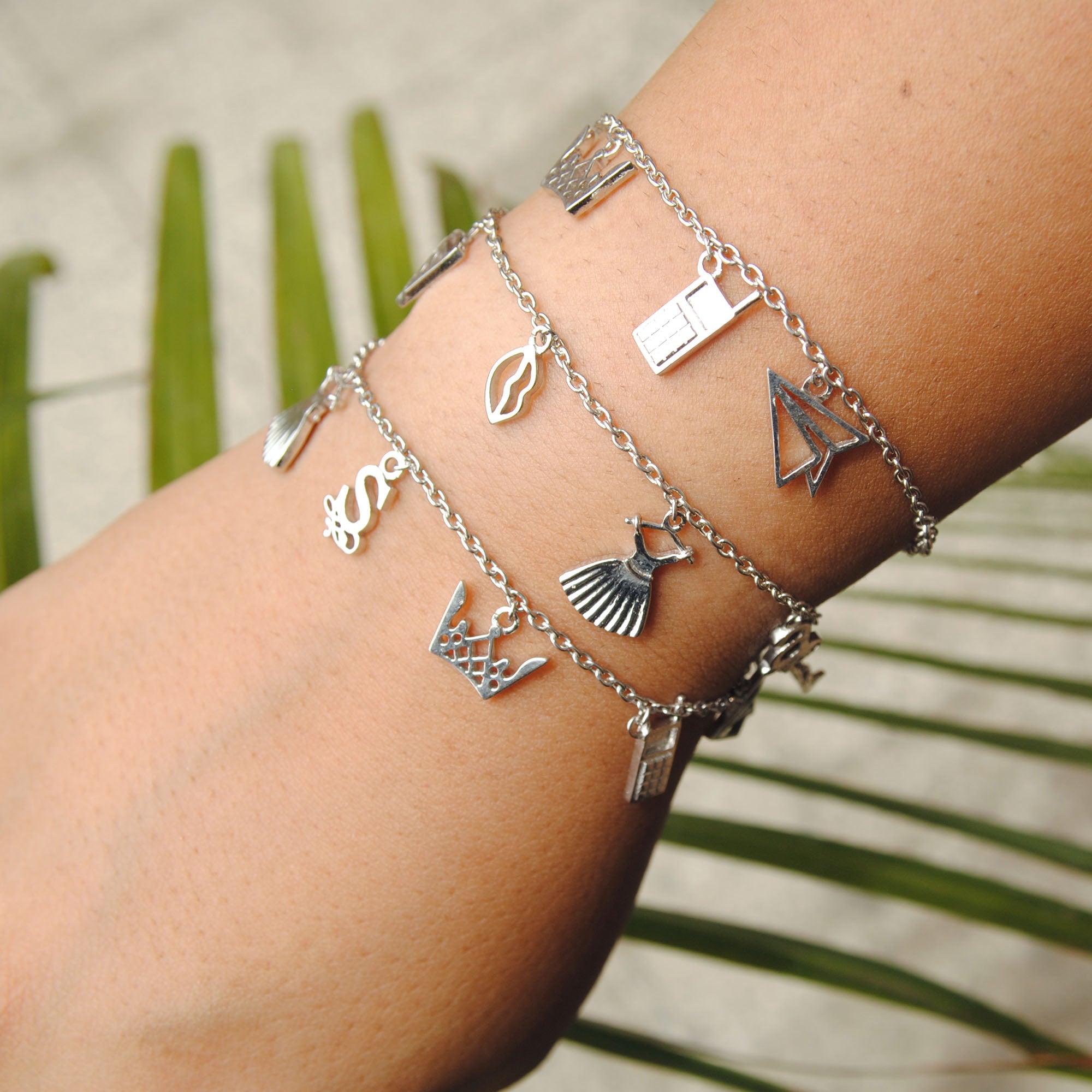 Sterling Silver Texas Charm Bracelet | Lee Michaels Fine Jewelry